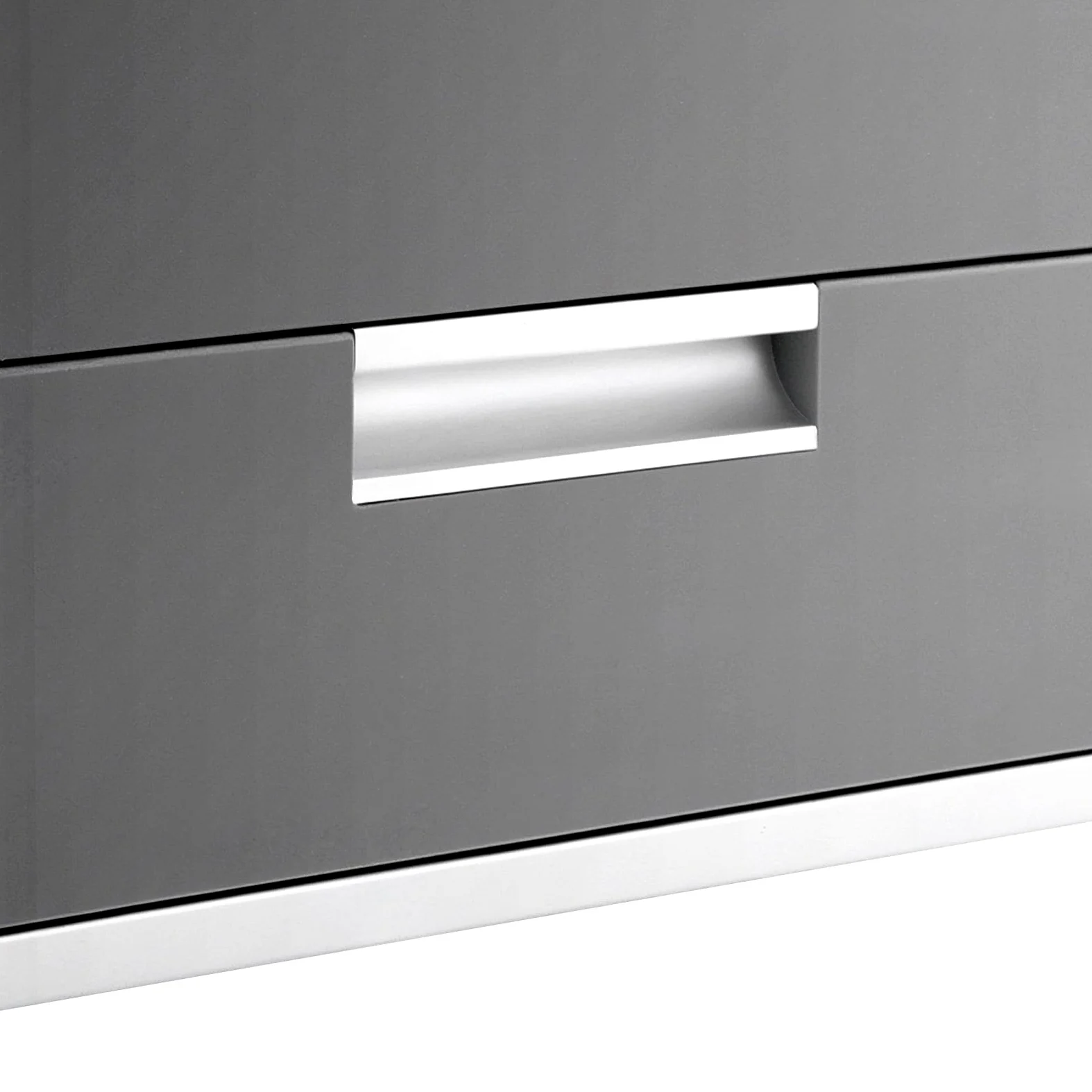 Armadietto portadocumenti in alluminio a 5 scomparti, con serratura, in metallo, formato A4, grande, in lega di alluminio, 35 x 31,5 x 40,5 cm, per ufficio casa