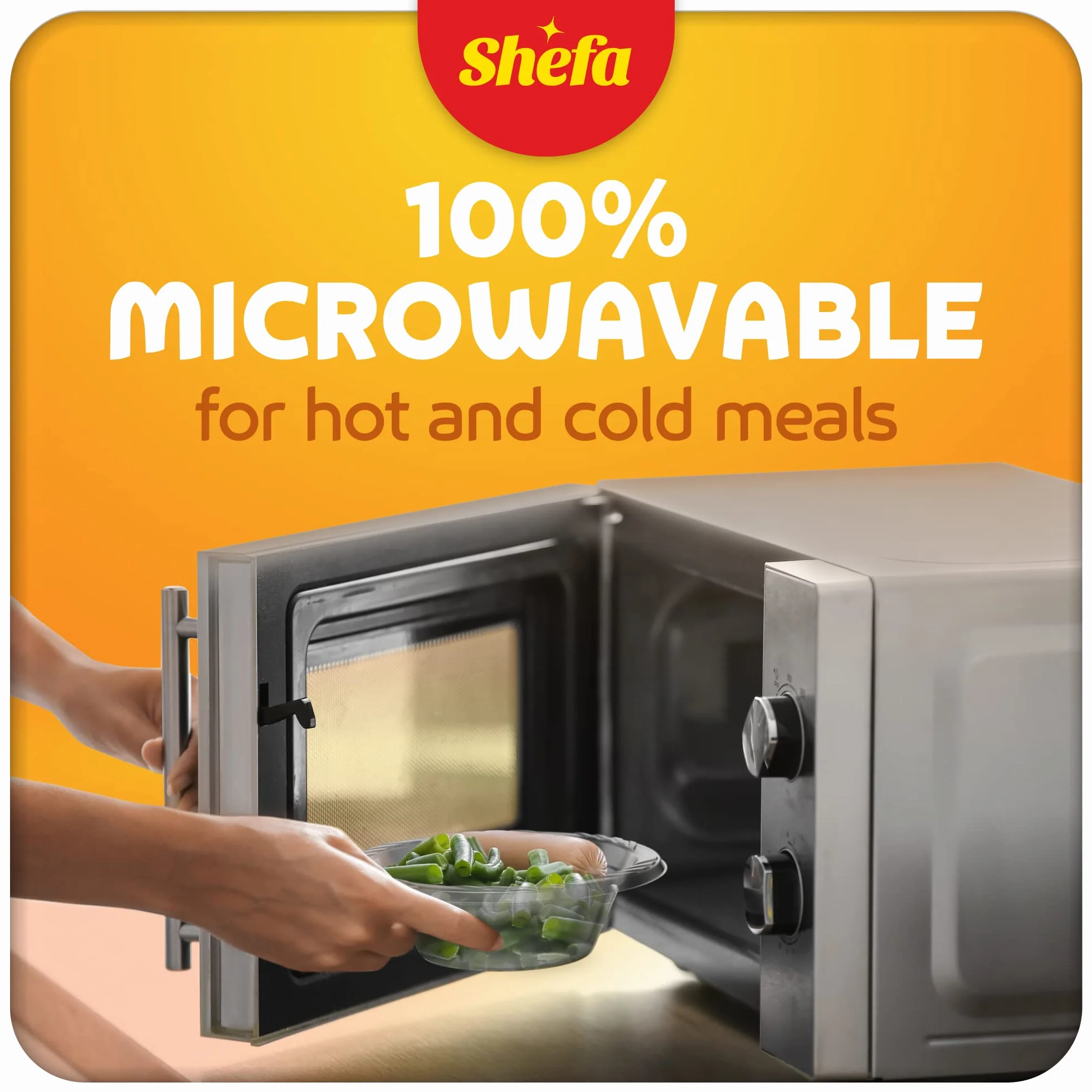 Shefa Set 40 ciotole trasparenti per zuppa 12 oz lavabili microonde