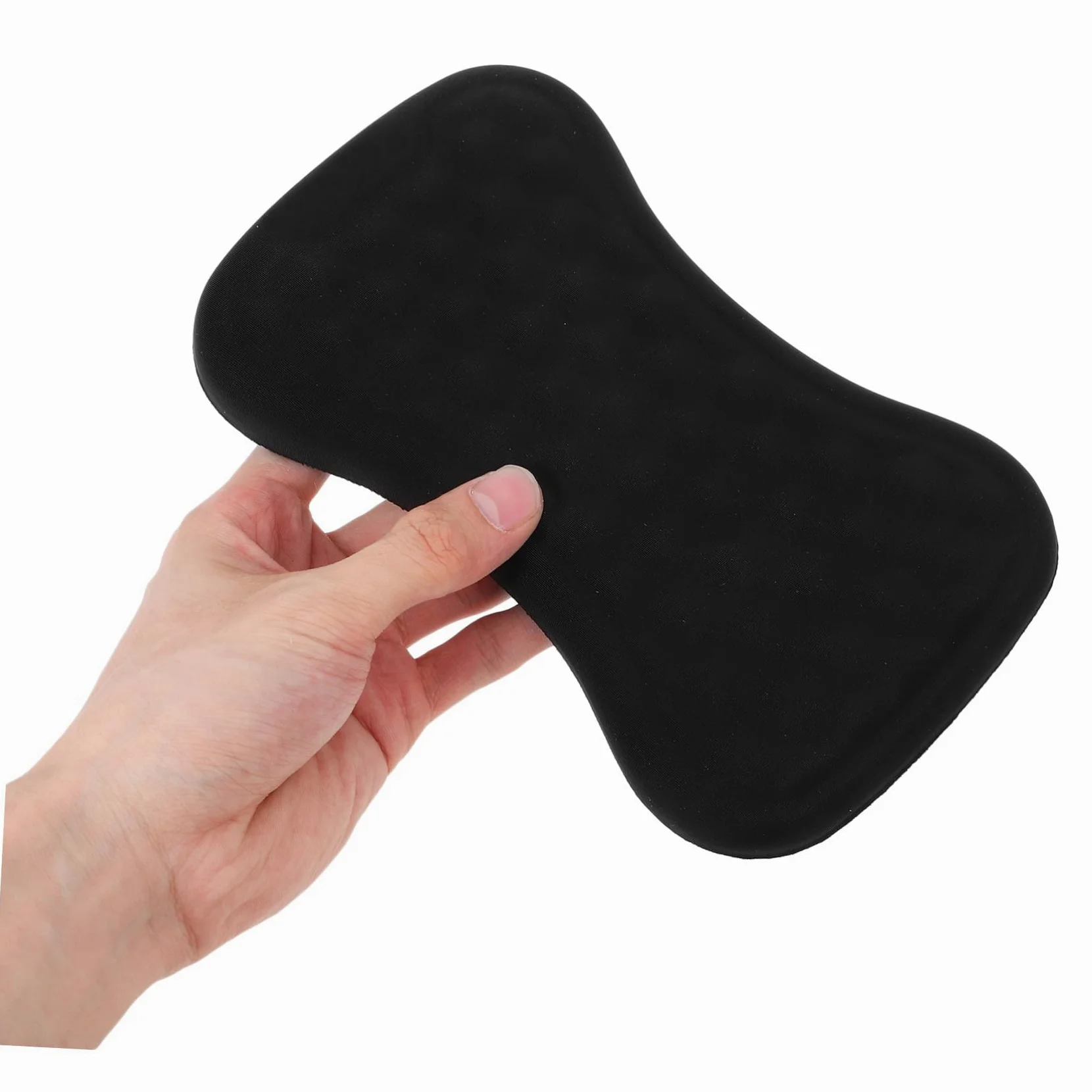 2 Pezzi Tappetino Da Polso Per Mouse Da Gioco Da Tastiera Poggiapolsi Ergonomico Black
