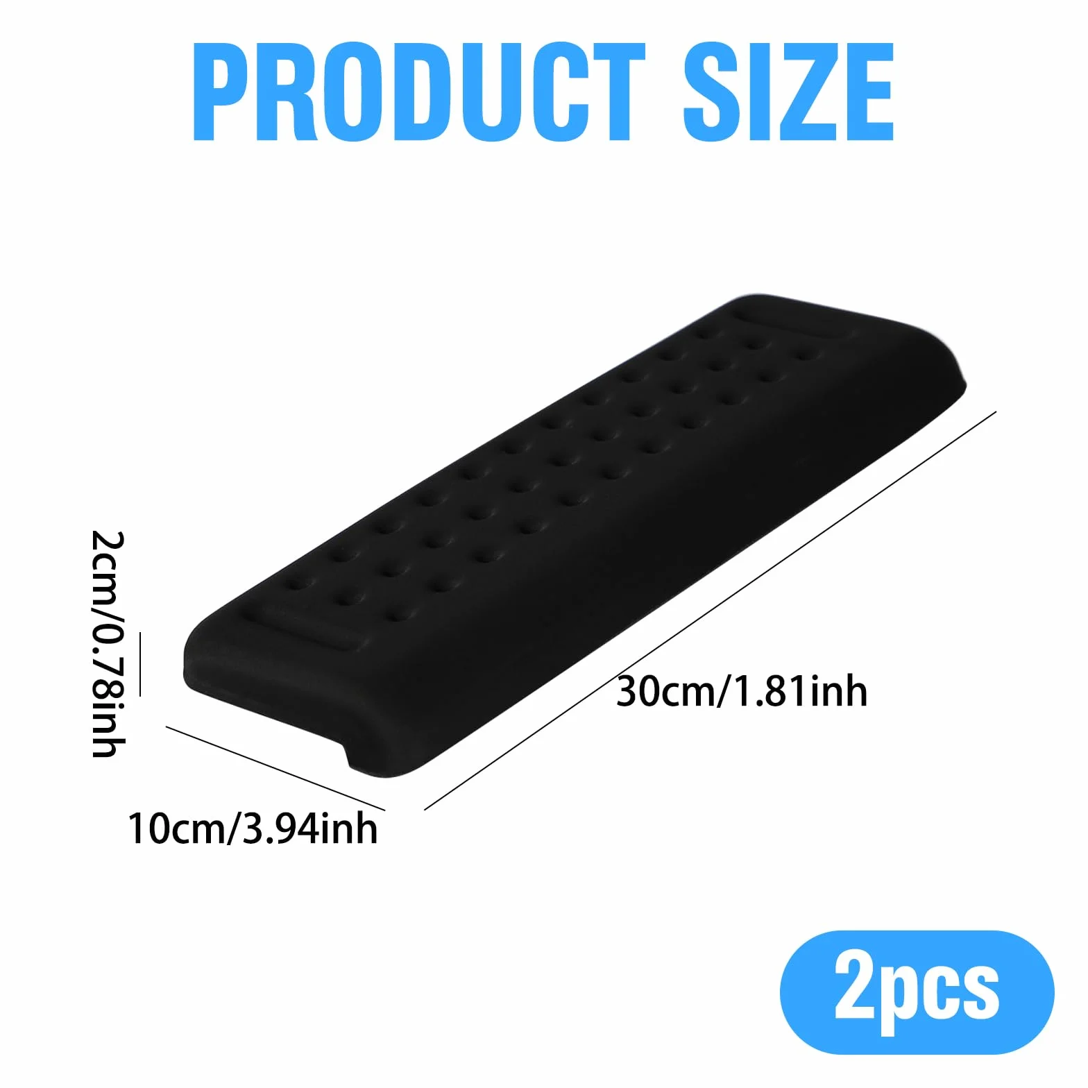Gomitiere da scrivania a forma di L, 2 pezzi, poggiapolsi a forma di L, con tappetini ergonomici per mouse, gomiti in memory foam, supporto per palmo, polso e avambraccio, ufficio casa