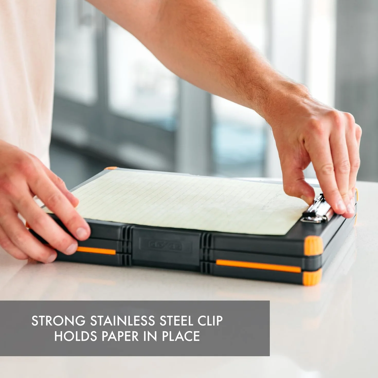 Dexas Duo Clipcase Custodia a doppio lato organizer arancione
