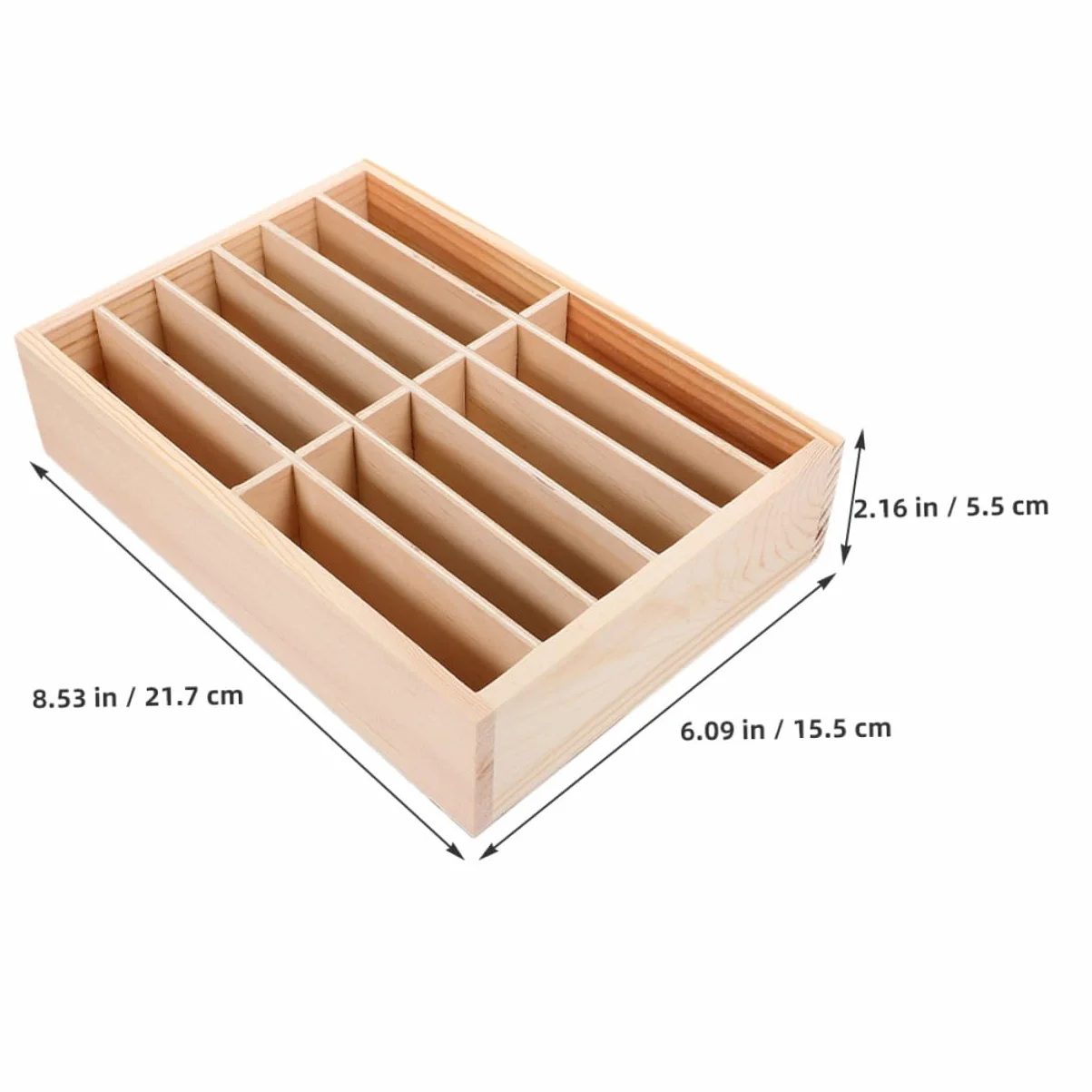 Organizer Per Telefono Da Tavolo in Legno 12 Scomparti, Scatola Portaoggetti Per Cellulare Da Ufficio e Aula, Supporto Da Scrivania Per Gestione Dispositivi Multipli