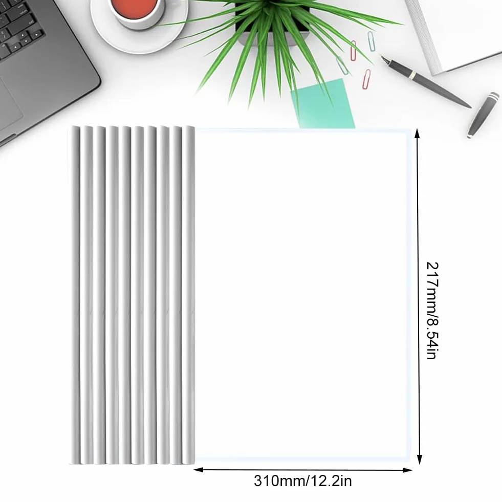 Plastica A4 Copertine Per Rilegatura, Cartella Di File Con Barra Scorrevole, 10 Fogli Copertina Per Report Con Clip