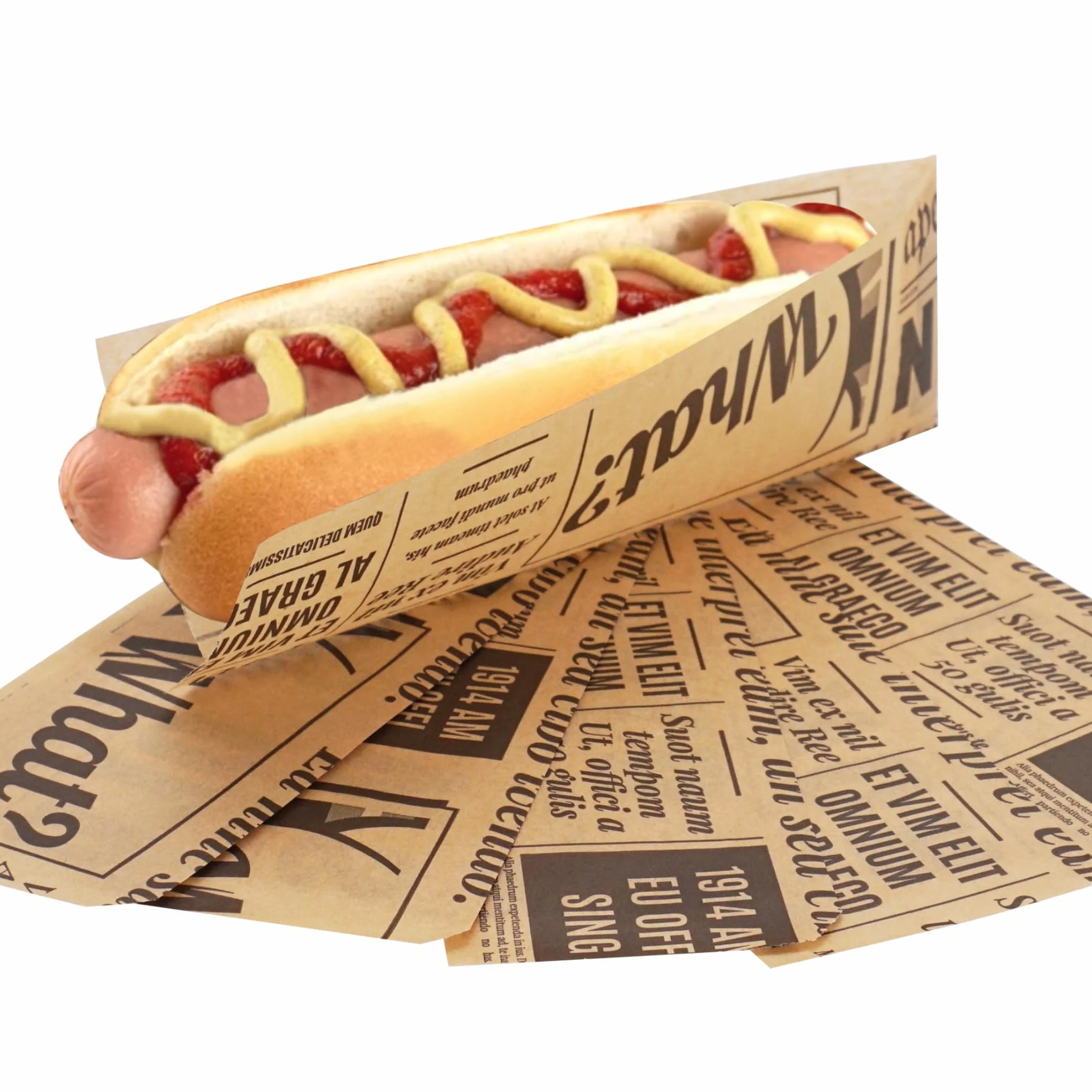 SKIR'CO Sacchetti di Carta Per Imballaggio Alimentare 7 x 21 cm Antigrasso 1000 pz