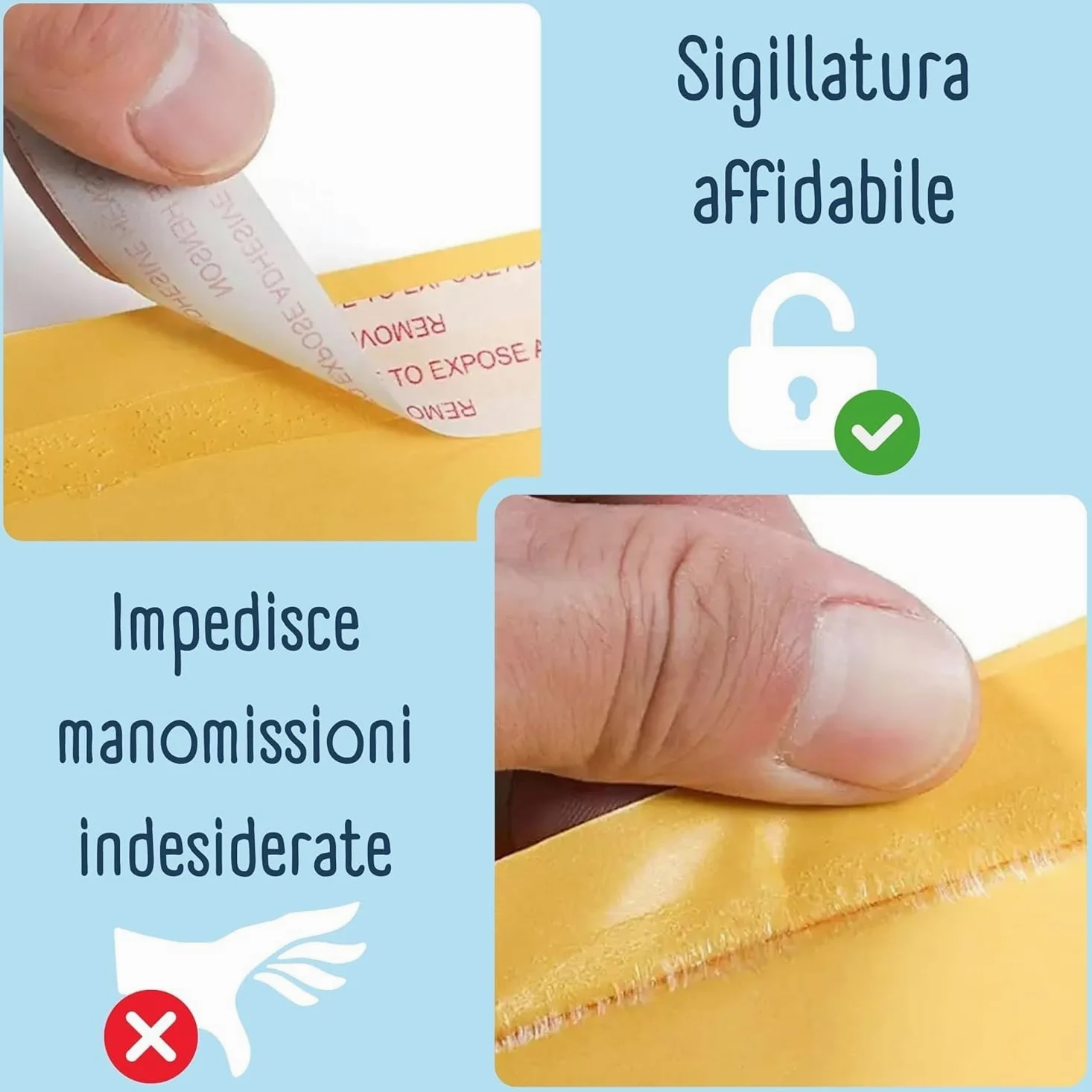 Confezione da 50 Buste Imbottite in Carta Kraft Marrone – Autoadesive, Leggere e Resistenti, Ideali per Documenti e Spedizioni pluriball/A/240x330mm