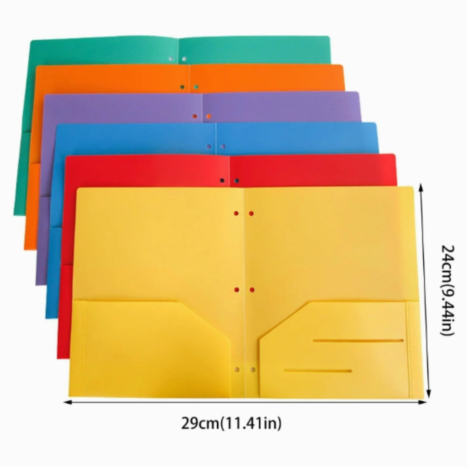 cartellina 6 confezioni di cartelle con tasche formato lettera adatto | Raccoglitori a 3 anelli for archiviazione durevole di file for ufficio scuola