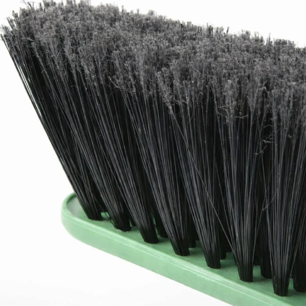 Scopa e Paletta con Manico Lungo 120 cm - Asta in Legno Filettato - Paletta Alzaimmondizia in Plastica - Setole Piumate per Pulizia