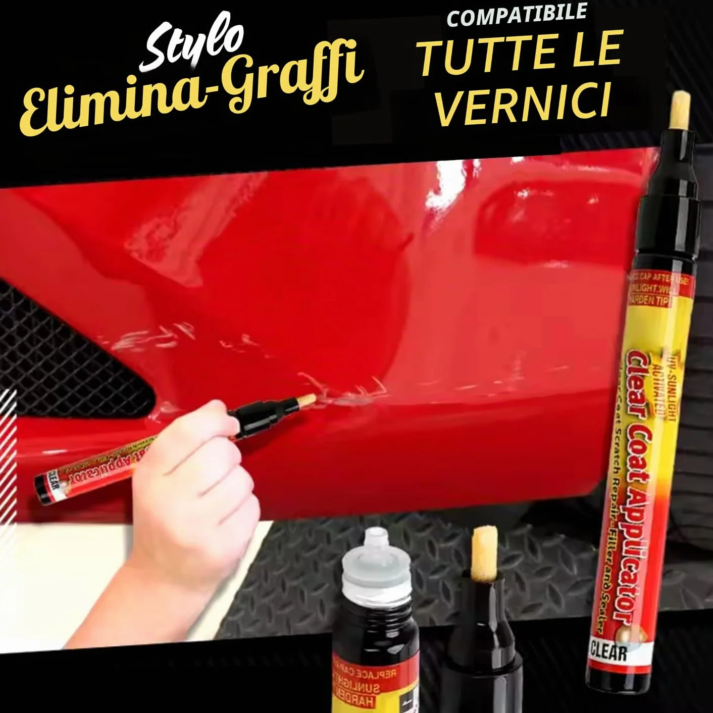 FIX IT PRO Penna Cancellare Graffi Profondi Matita A Righe Universale Vernici Polish Carrozzeria Auto Anti Graffio Ritocco Riparazione Magica Correttore Graffi