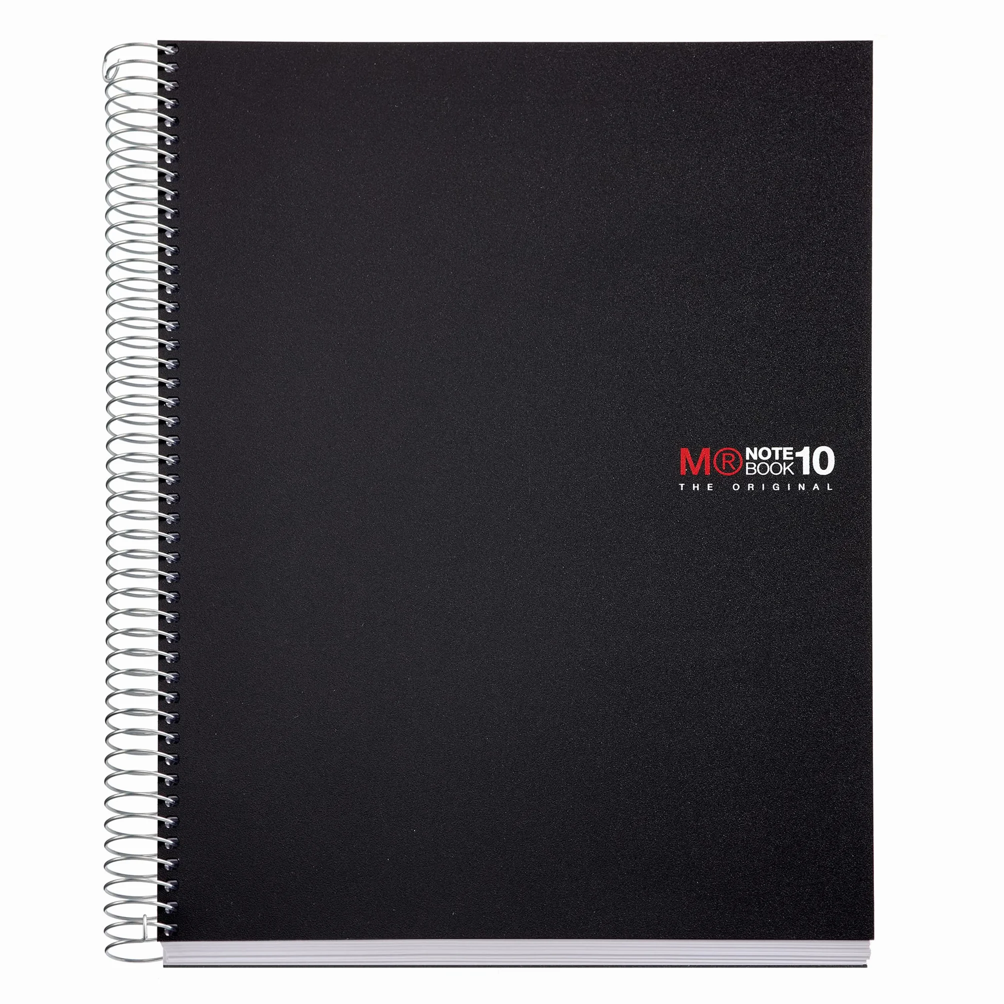 Miquelrius Quaderno A4 200 Fogli Carta 70 g/m² extra opaca Quadretti 5 mm Copertina polipropilene 0,8 mm Spirale 360° Nero