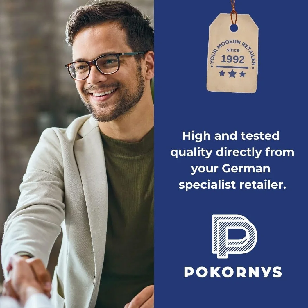 Pokornys 500 anello gancio 35 mm Trasparente – Ideale per appendere le Caps, Calzini etc [RH 35] (5000 pezzo)