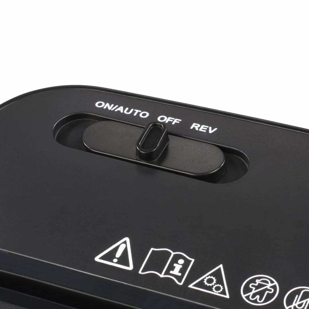 Hama - Distruggi documenti elettrico Basic S6, taglio a striscia, 8 lt, nero