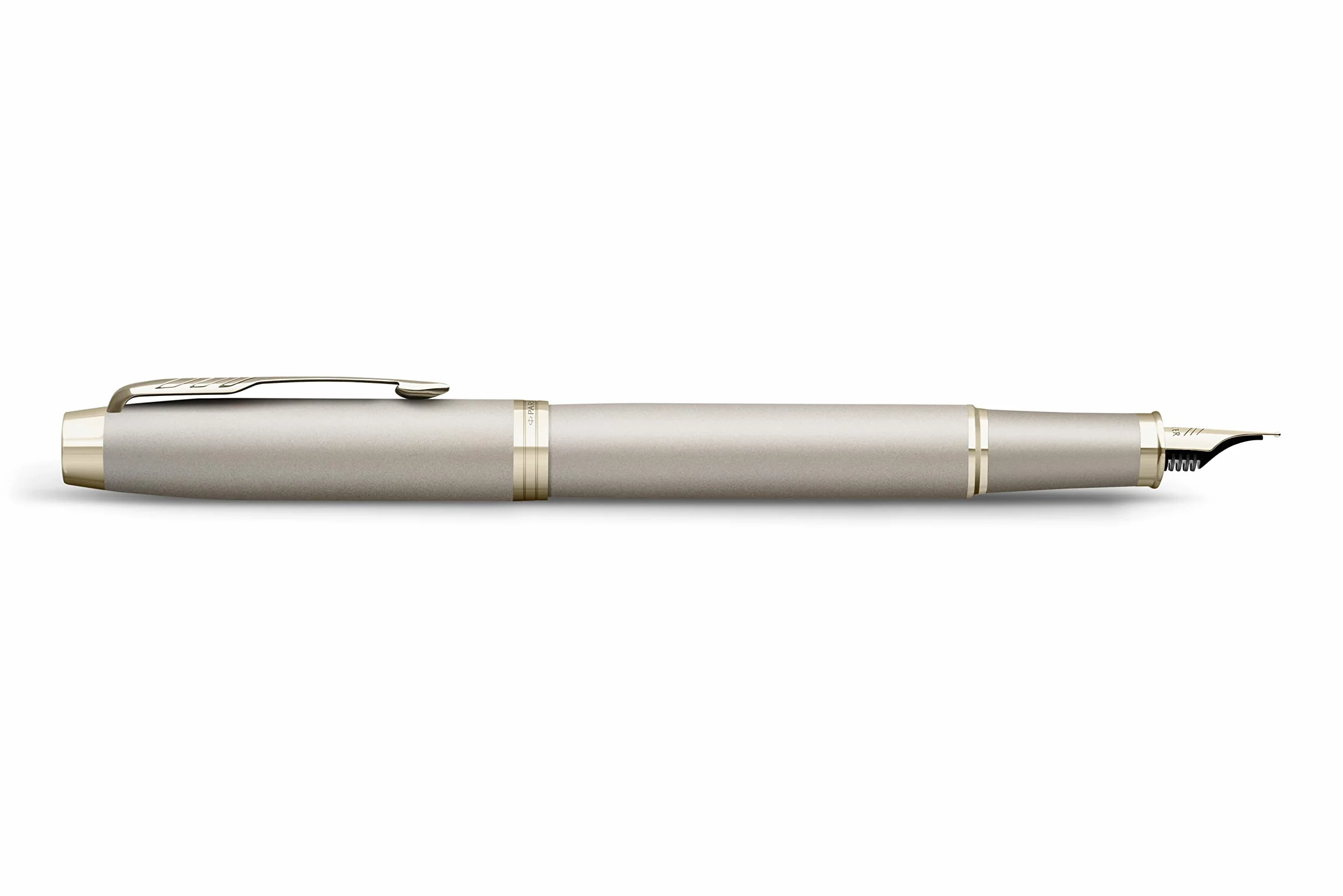Parker IM Professionals - Set di penne e penne stilografiche monocromatiche con incisione, penna premium | confezione regalo | Pantrone blu | personalizzato | compleanno (champagne)