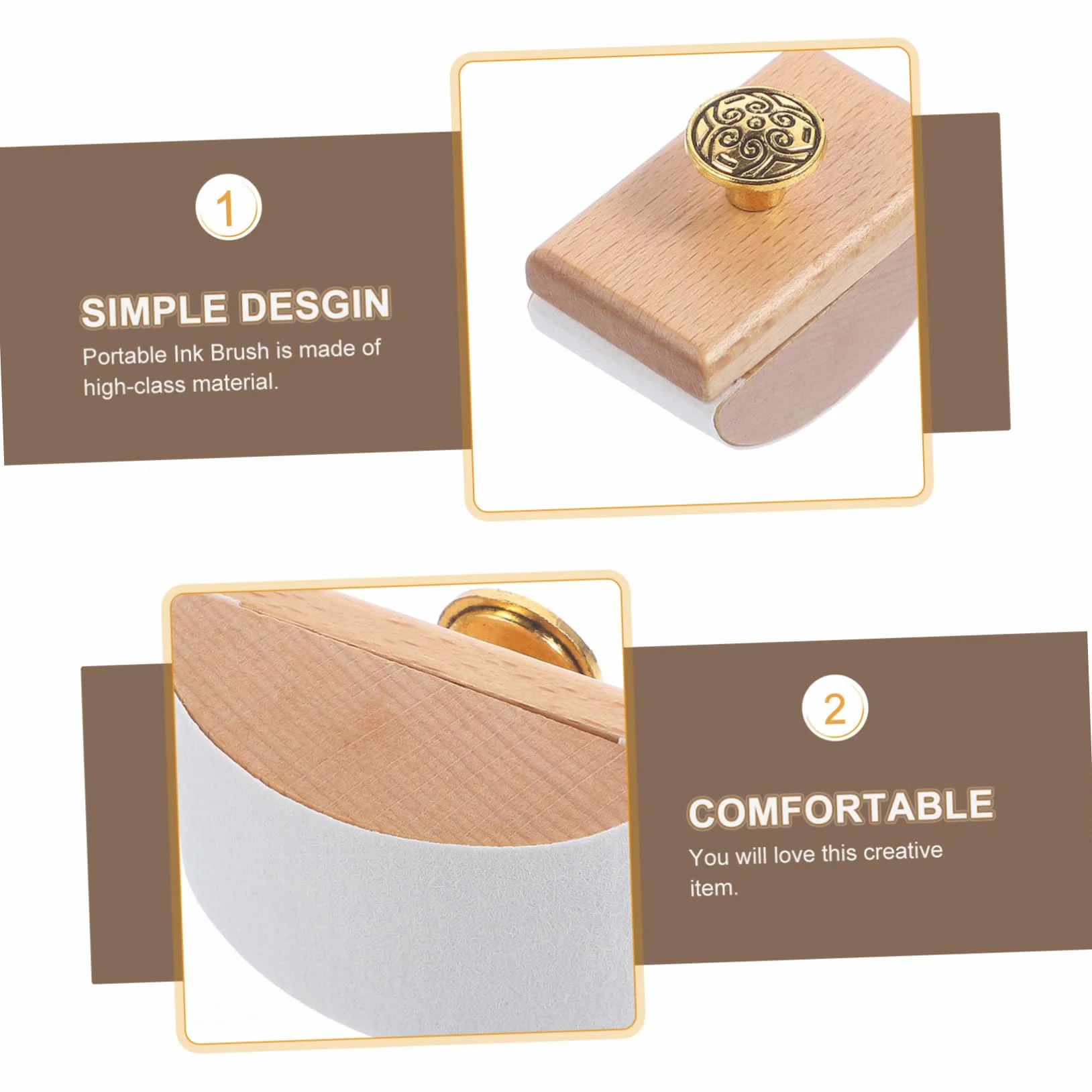 STOBOK Assorbitore Inchiostro in Legno e Lega di Zinco Portatile Carta Assorbente ad Asciugatura Rapida per Penna Stilografica
