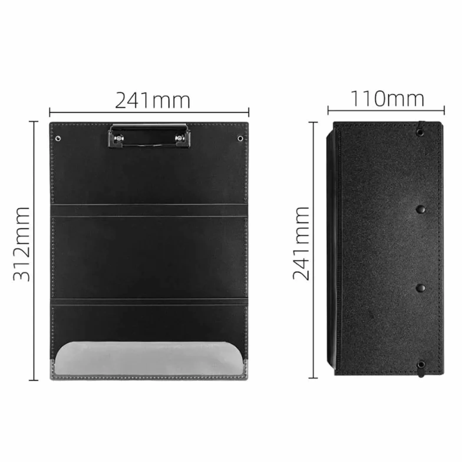 3 pezzi Portablocco for infermiera pieghevole portatile Cartella for appunti Forniture for ufficio for studenti Per L'ufficio