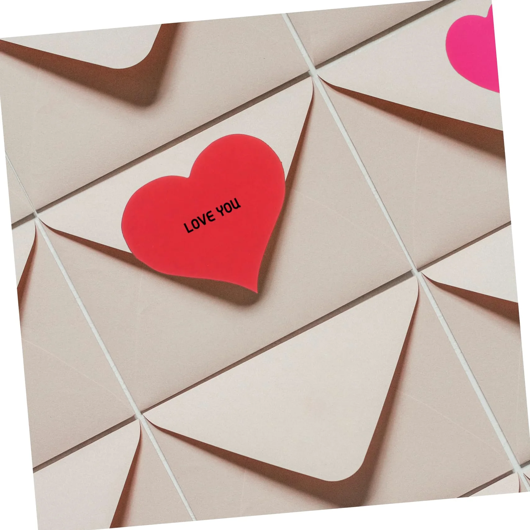 STOBOK 300 Pz Carta d'amore appunti appunti Carino adesivi biglietti d'auguri etichette blocco note a cuore promemoria appiccicosi A forma di cuore inceppamento della carta foglio bianco