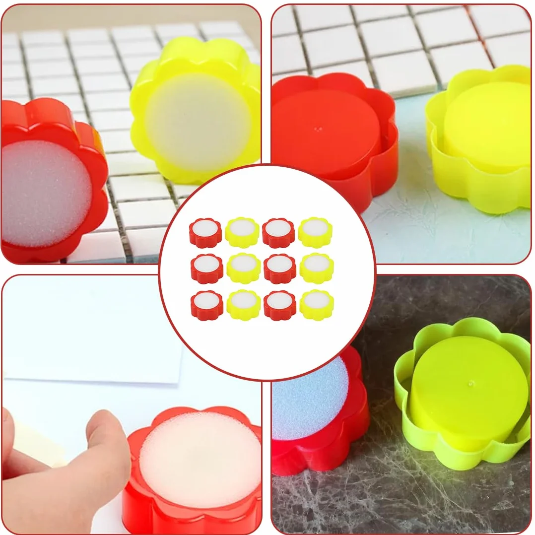 Spugnette antiscivolo per bagno 12 pezzi rotondo umidificatore per contare i soldi