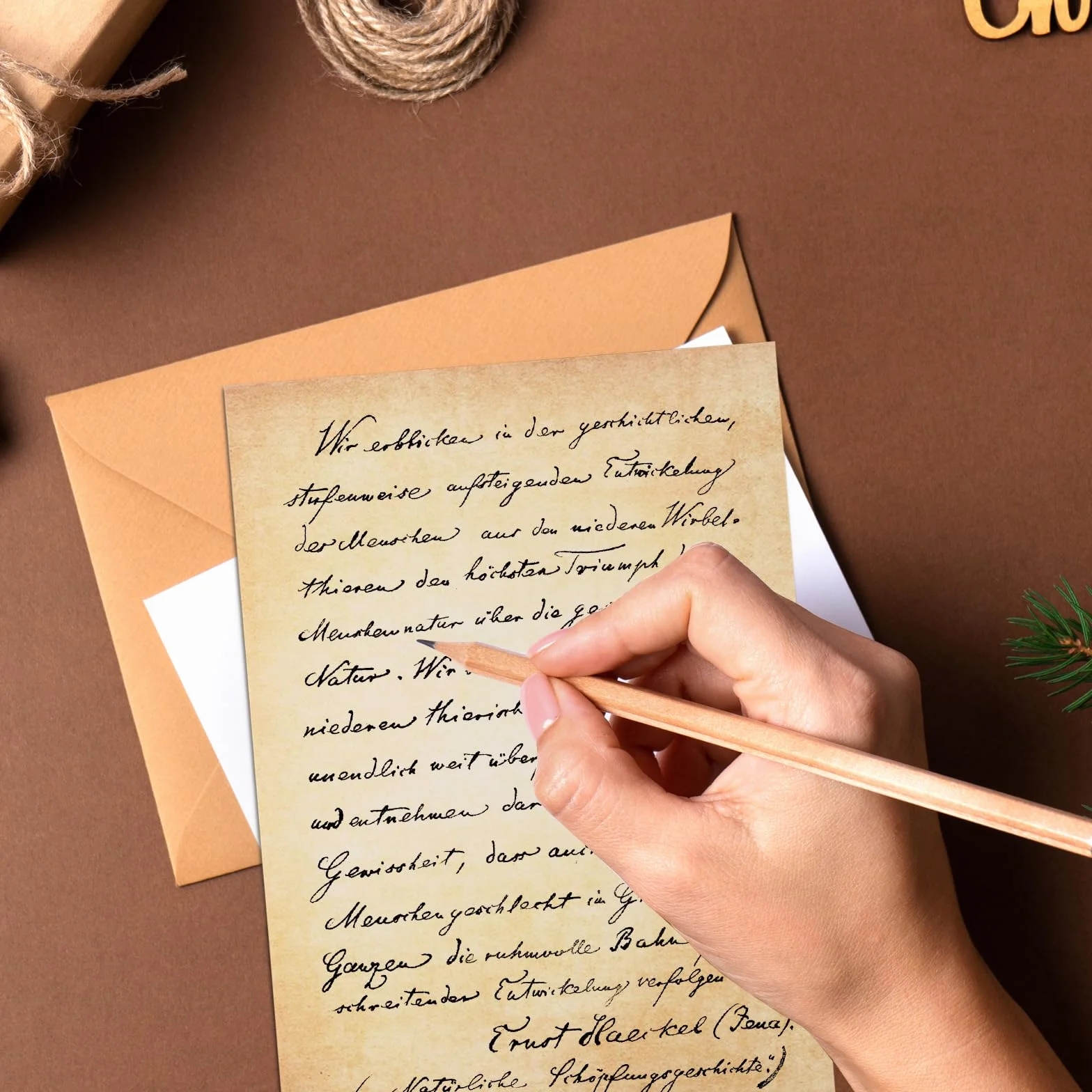Carta da Lettere Vintage con Busta 65 Pezzi: 20 Buste, 25 Fogli, 20 Adesivi Sigillo di Cera