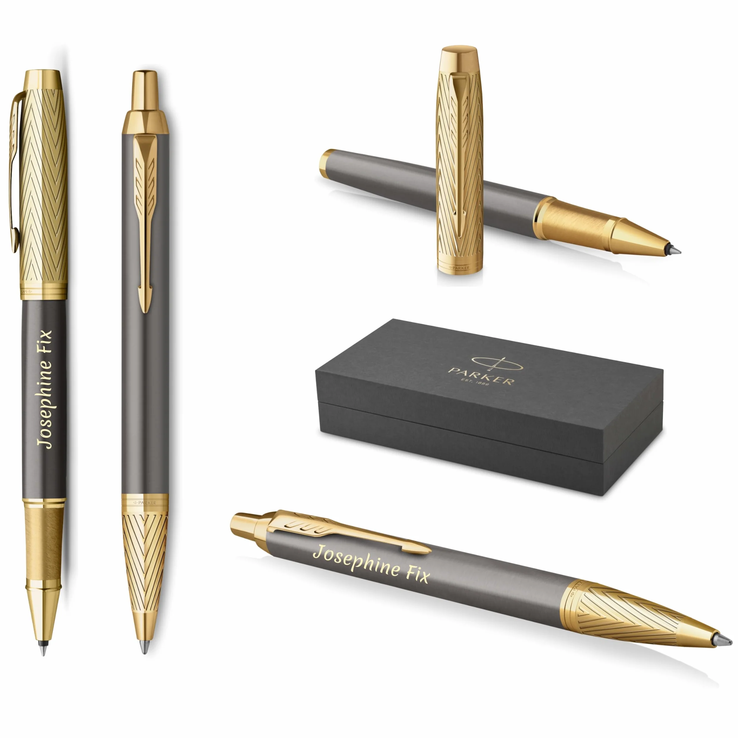 PARKER IM Pioneers GT Limited Edition - Penna a sfera e penna roller con incisione | penna premium | confezione regalo | regalo personalizzato | compleanno