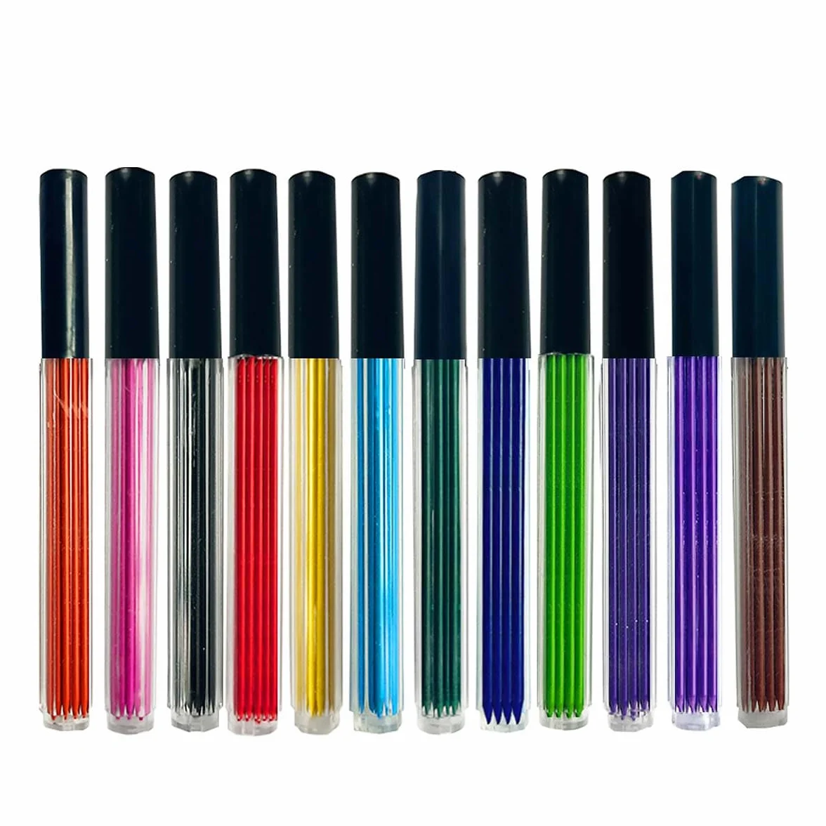 MROOFUL Mine da 2,0 mm, 96 pezzi, 12 matite colorate