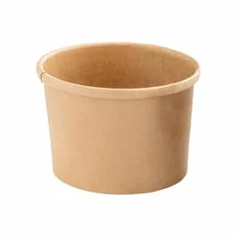 Signor Bio Bowl per zuppe monouso 360 ml cartoncino avana conf. 25 pezzi