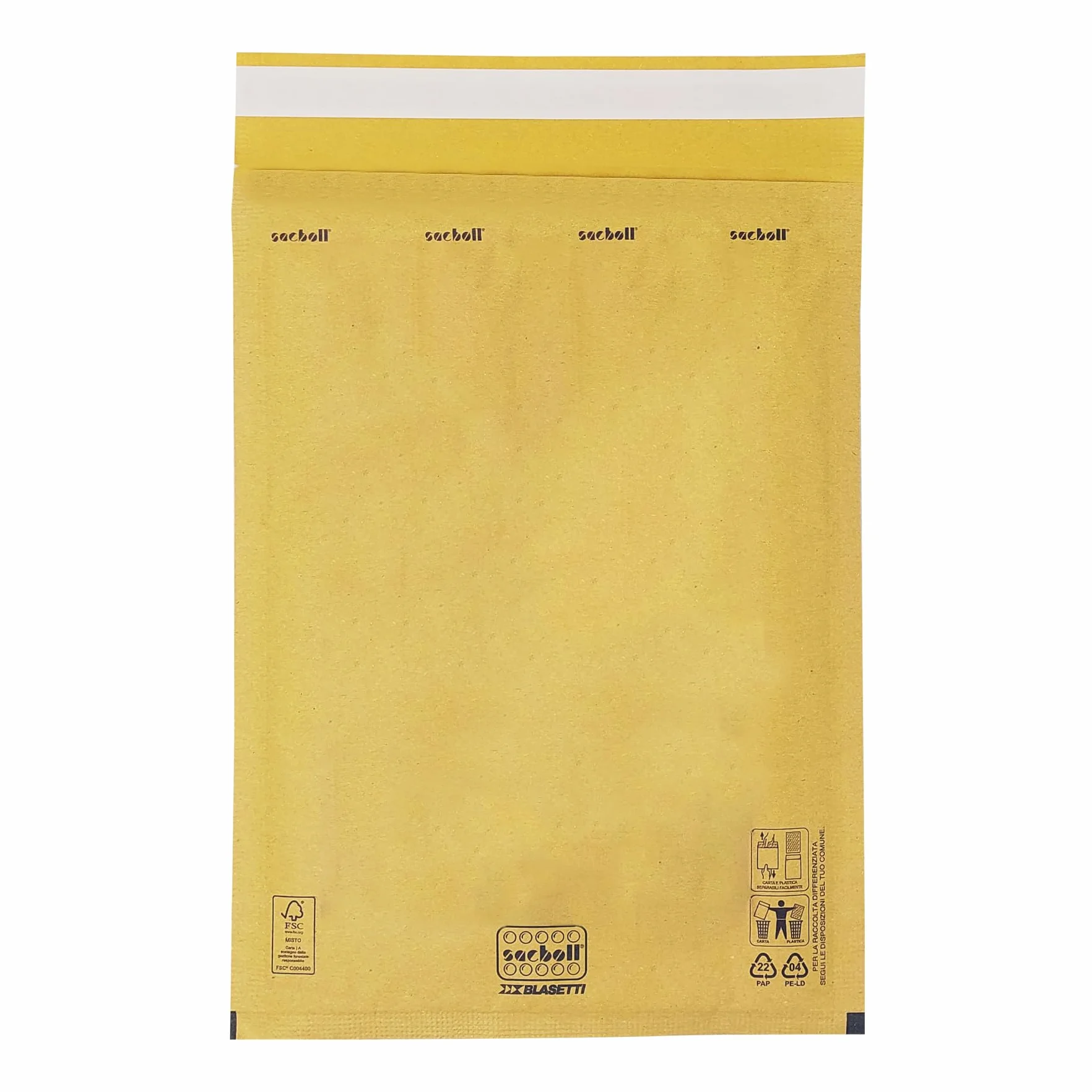 BLASETTI Buste Postali Imbottite SACBOLL H Autosigillante 10 Pezzi 26x36 cm