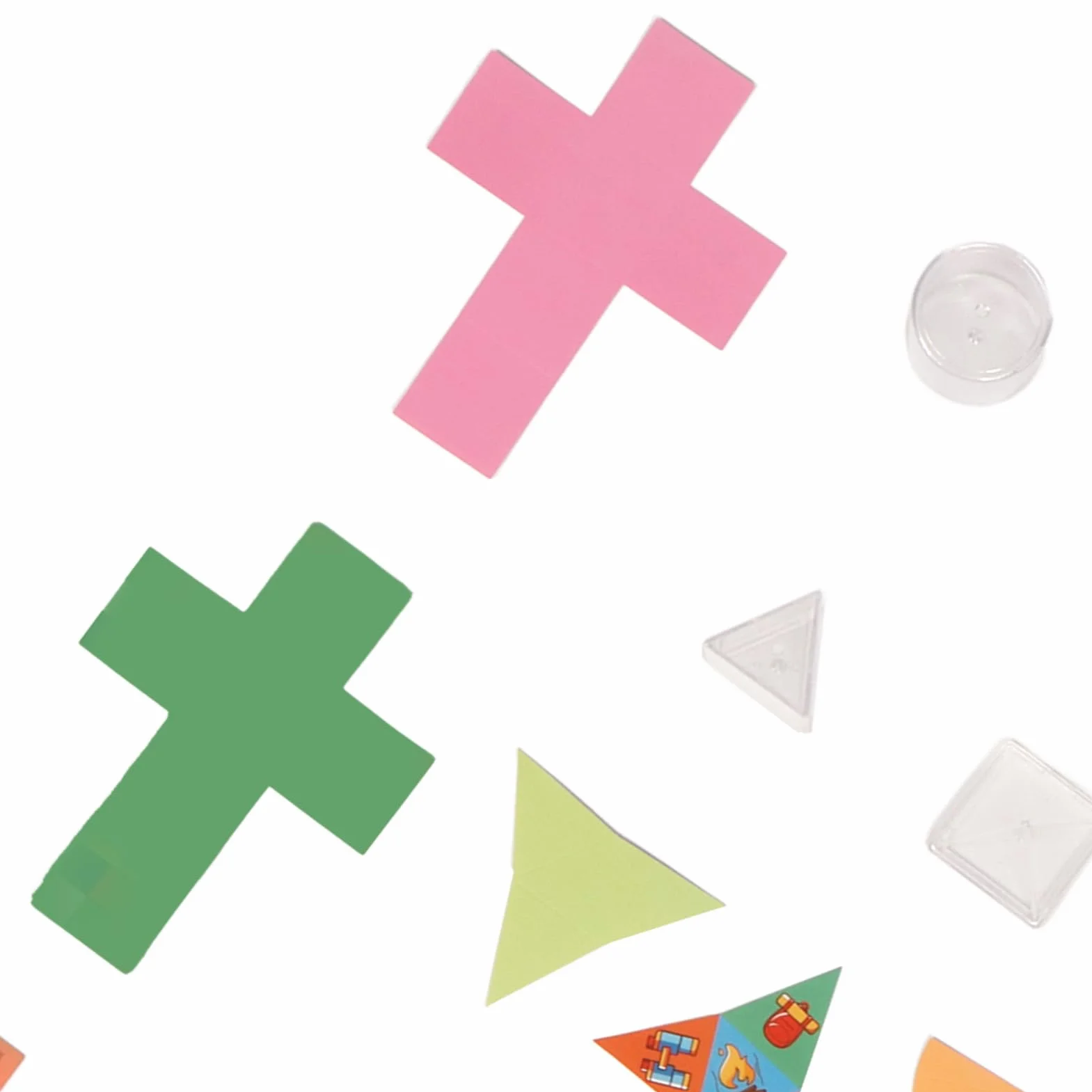 Solidi Geometrici Trasparenti 8 Pezzi Forme 3D Educative con Carta Pieghevole Coperchi Rimovibili