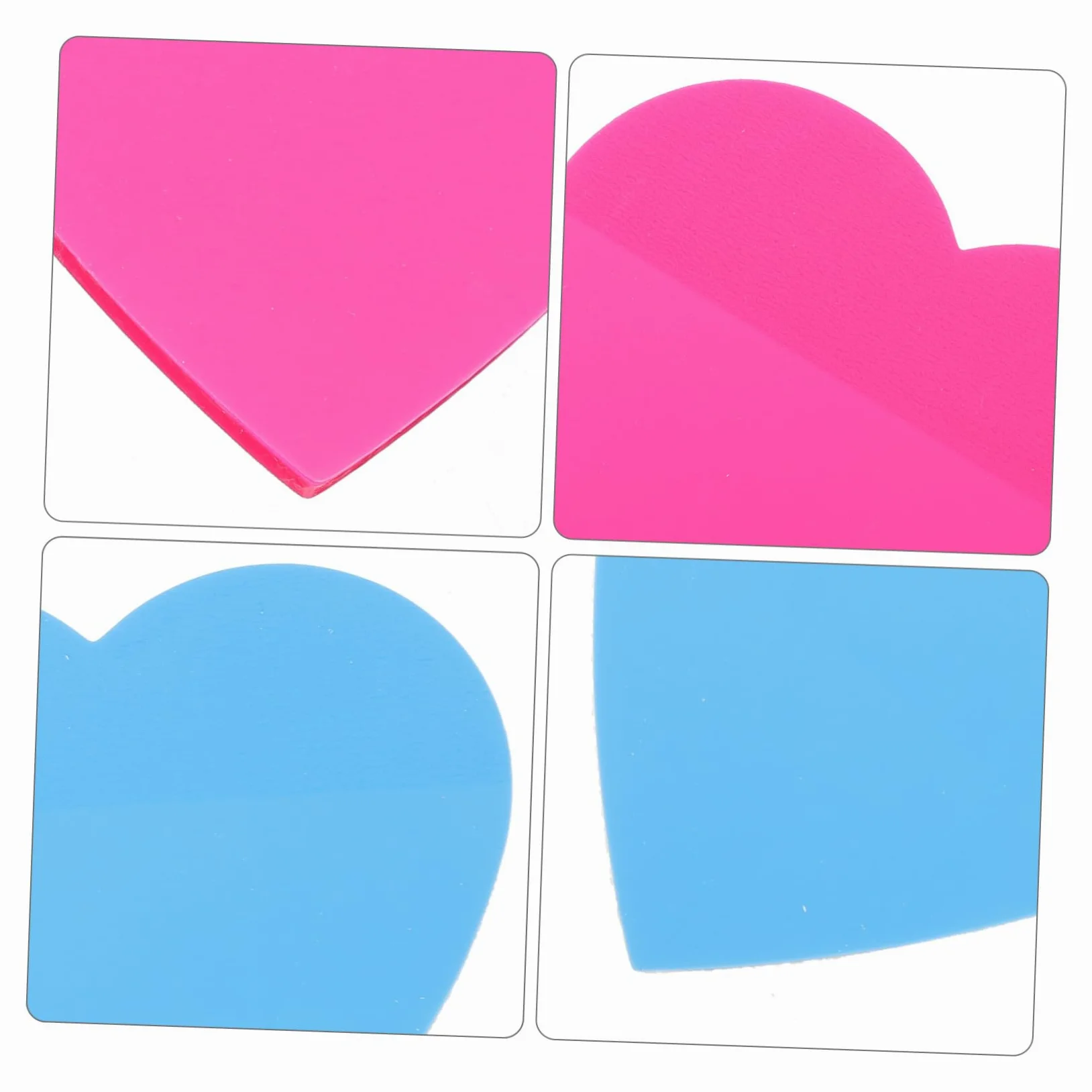OSALADI 4 Pezzi 8 Note d'amore Nota pad rosa giallo Forniture scuola tampone adesivi promemoria adesivi per promemoria dal design semplice quaderni scolastici carta