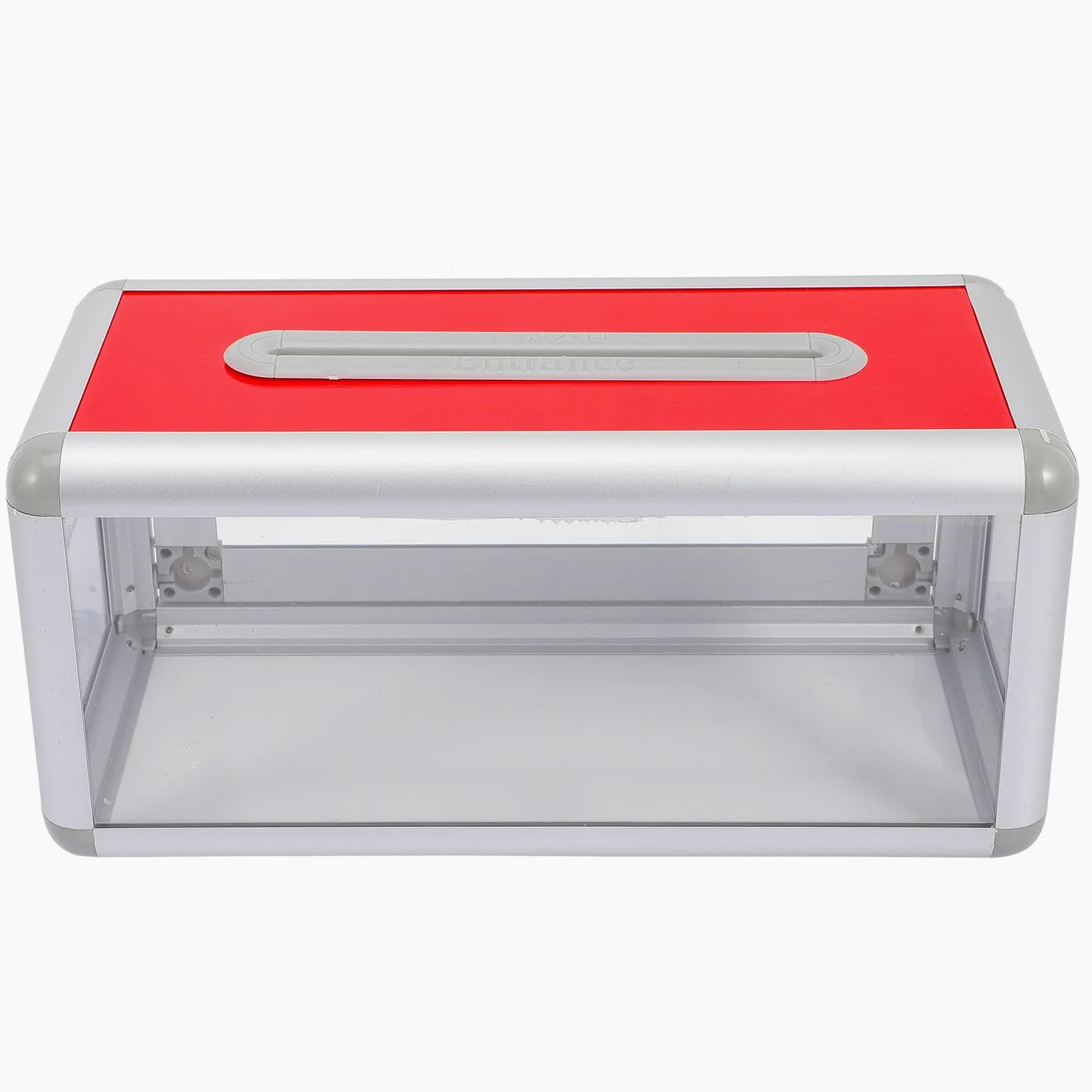 Porta Biglietti da Visita Serratura da Tavolo, Scatola Portaoggetti per Ufficio in Materiale Resistente, Custodia per Schede da Conferenza e Riunioni, Accessorio per Organizzare