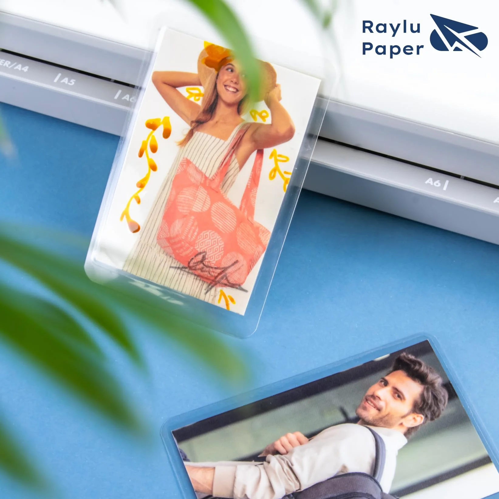 Raylu Paper® Buste per Plastificazione 100 pezzi trasparenti lucide A4 75 micron fogli termici per plastificatrice