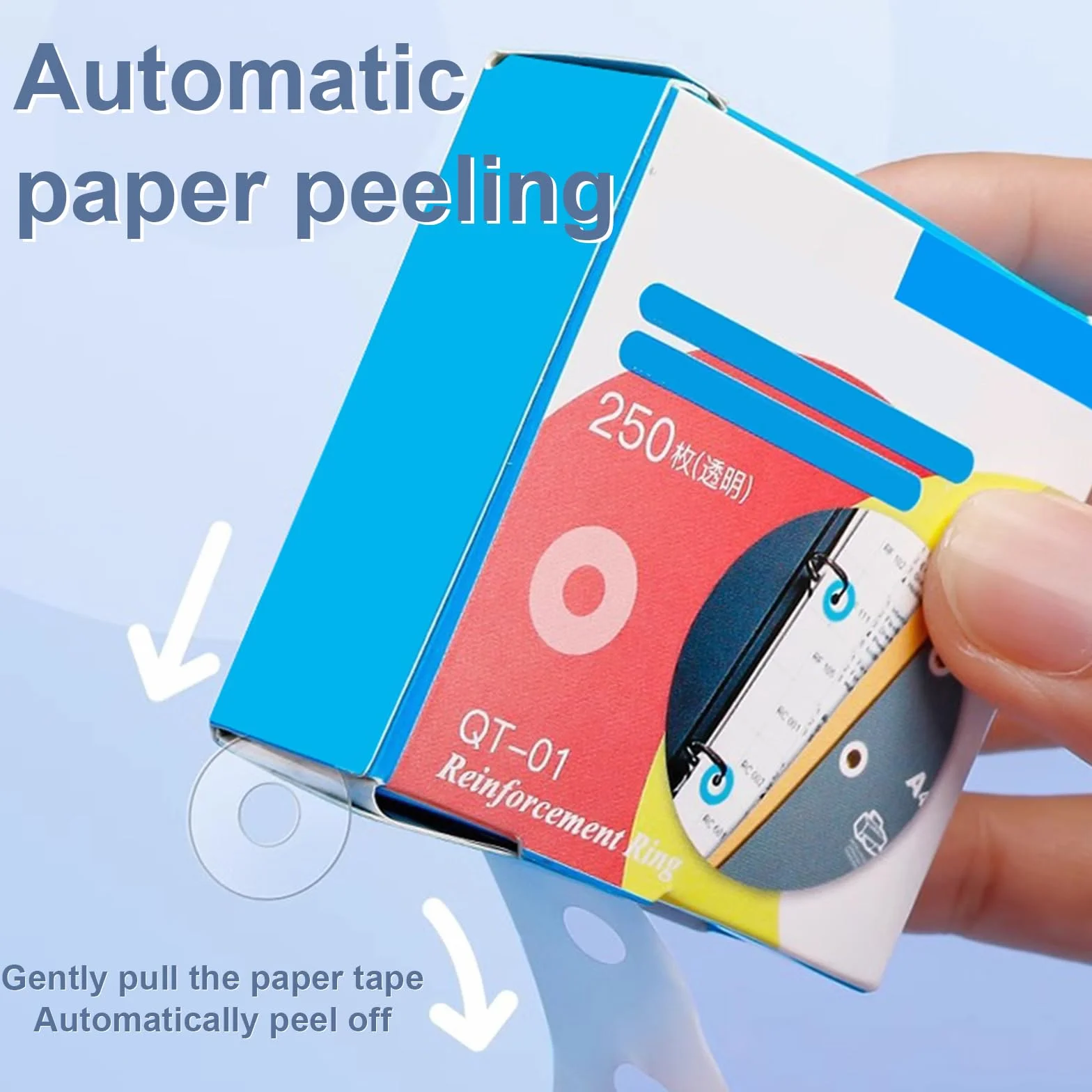 Etichette Rinforzo Fori Autoadesive 1000 Pcs Salvabuchi Resistenti Agli Strappi per Libri a Fogli Mobili