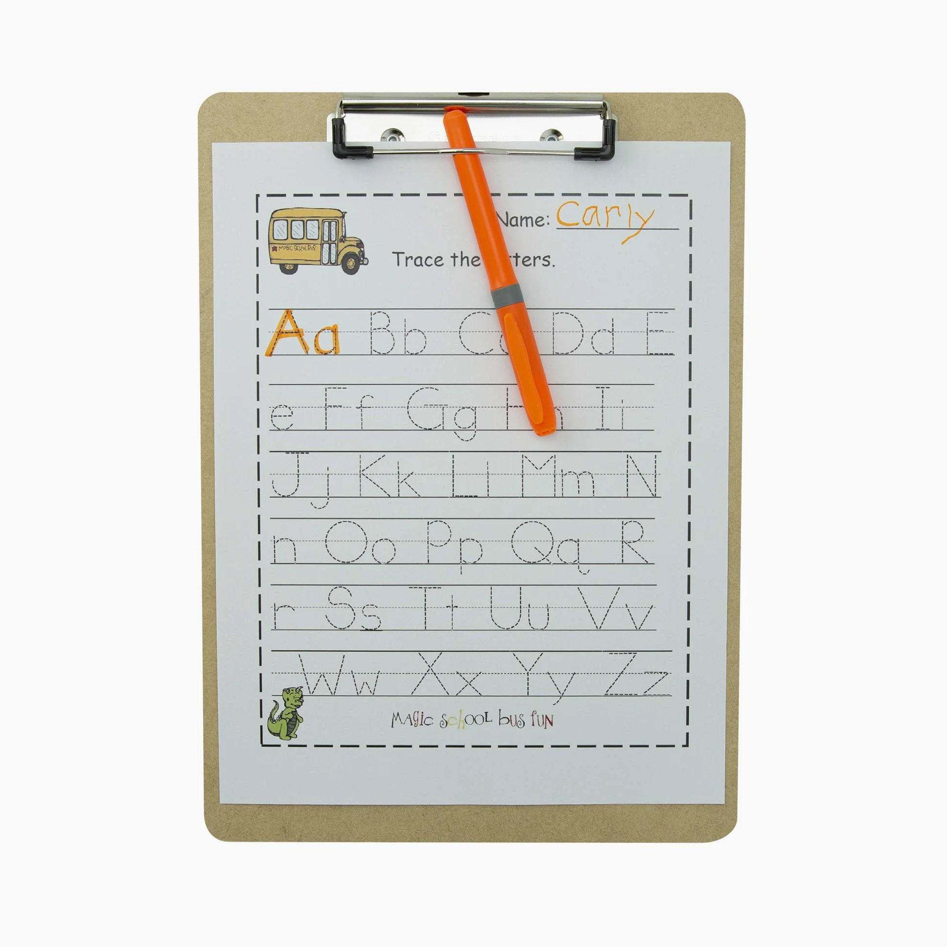 Saunders Cartellina portablocco in truciolato con clip a basso profilo, adatta per documenti formato lettera, 21,6 x 27,9 cm, ideale per ufficio e aula (confezione da 5) (70005)