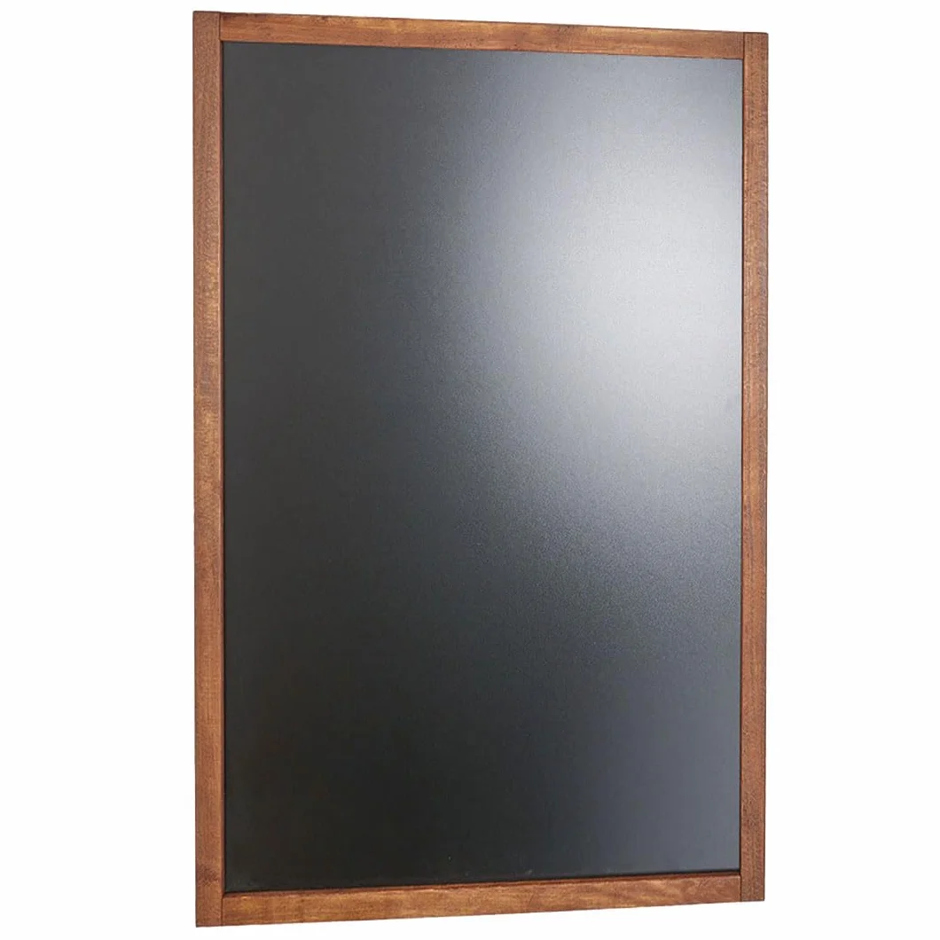 Danieli | Lavagna Nera Per Pennarelli a Gesso Liquido Easy 80x120 cm | Lavagna da Muro in Legno di Faggio Massiccio | Lavagna Bar e Ristoranti per Menu da Parete. Kit di Fissaggio Incluso (80x120 cm)