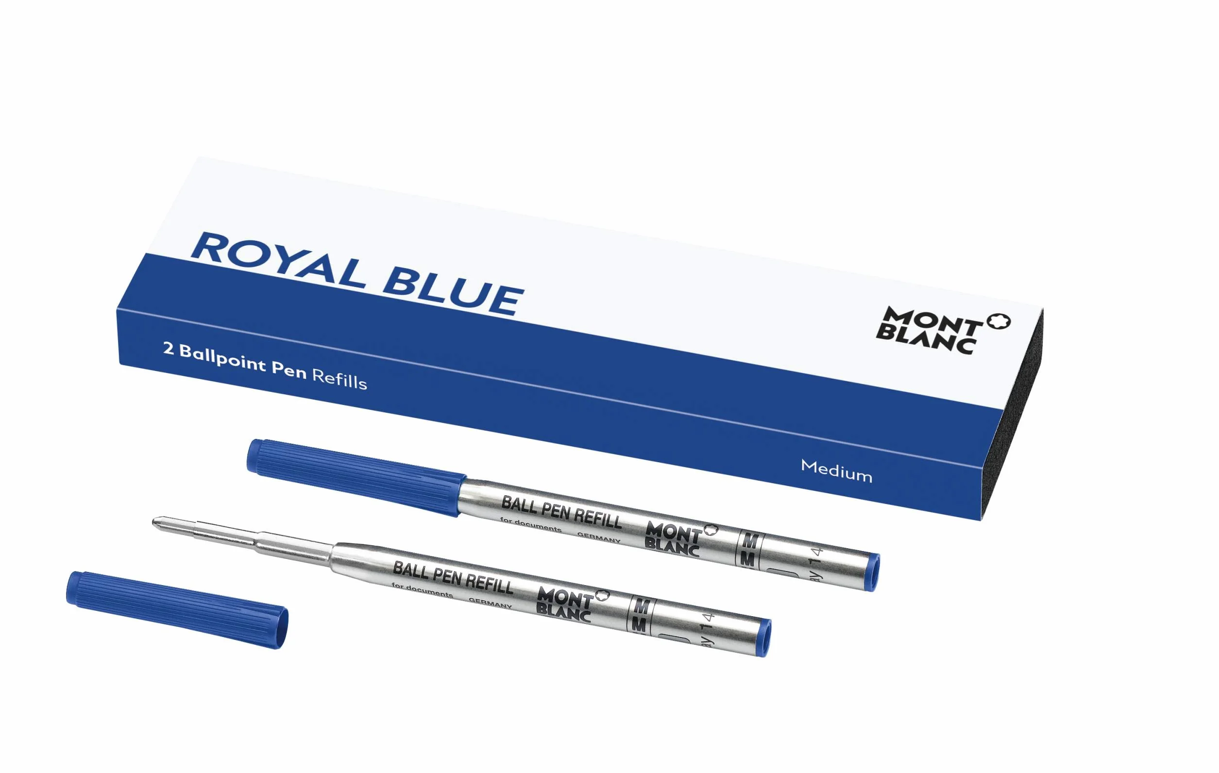 Montblanc 116213 Refill M, Royal Blue, 2 sztuki