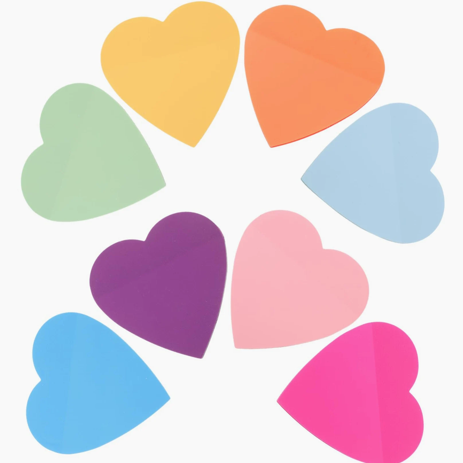HOMSFOU 5 Pezzi Blocchetti Adesivi Colorati Note Adesive Resistenti e Riutilizzabili per Scuola e Ufficio con Design e Facile Scrittura Diverse Colorazioni Arancione