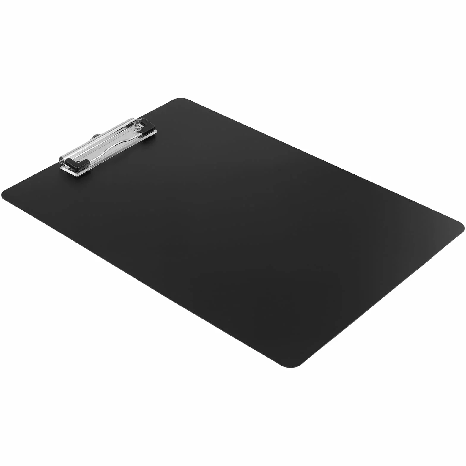 FUNSUEI 15 Portablocco A4 in Plastica con Pinza, Cartellina Rigida Portadocumenti, 31,5 x 22,5 cm, Nero, per Ufficio e Magazzino