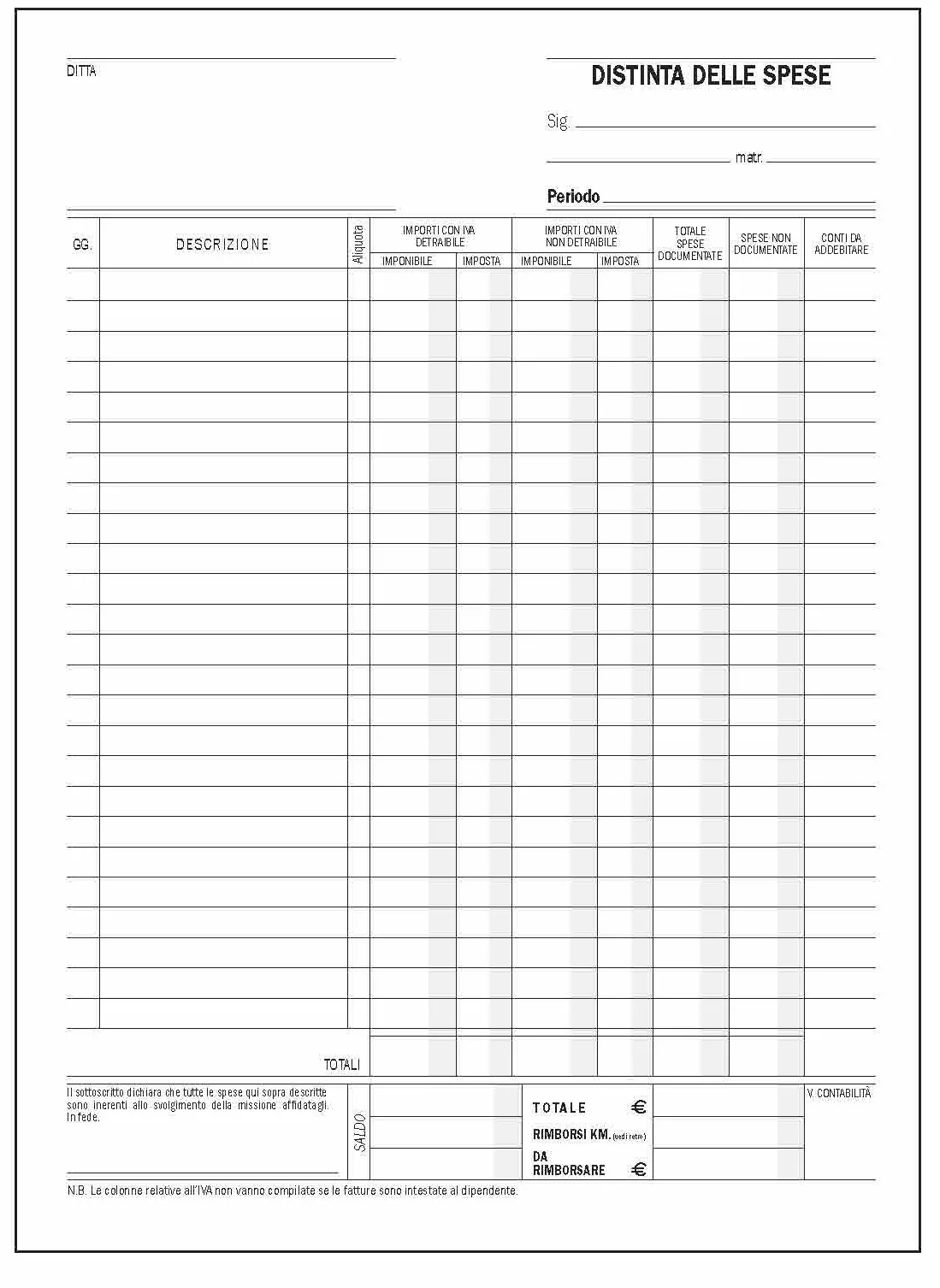 EDIPRO - E5778 - Busta nota spese f.to 25x18 conf. da pezzi 100