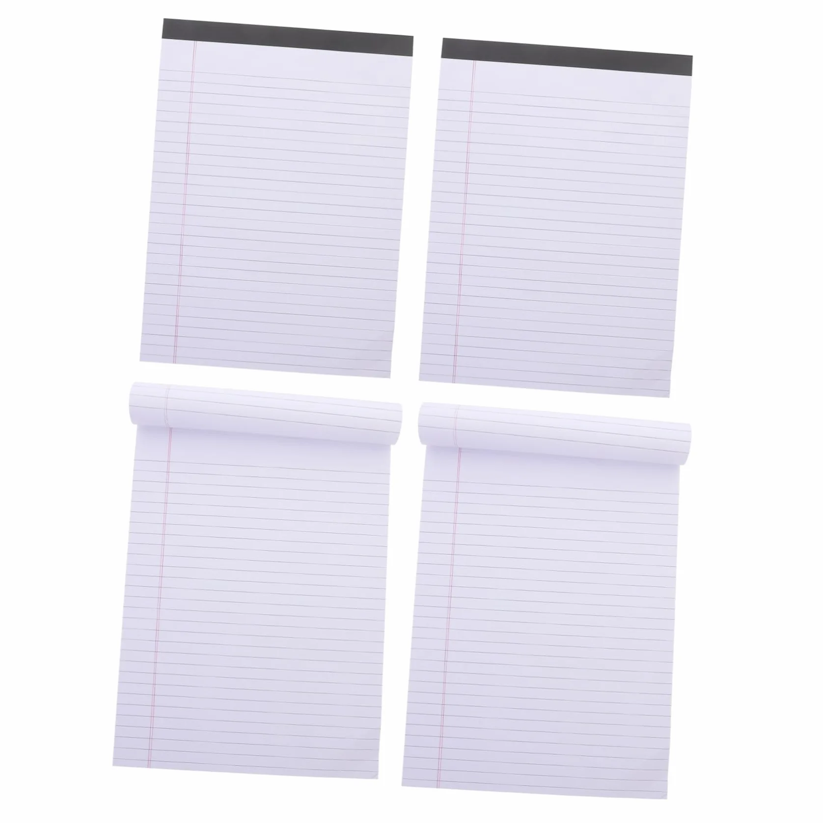 Quaderno Appunti Righe A4 Bianco 4 Pezzi Carta per Ufficio | Carta Spessa, Scrittura Facile, Formato A4, Blocco da Tavolo per Pianificazione Scrivania