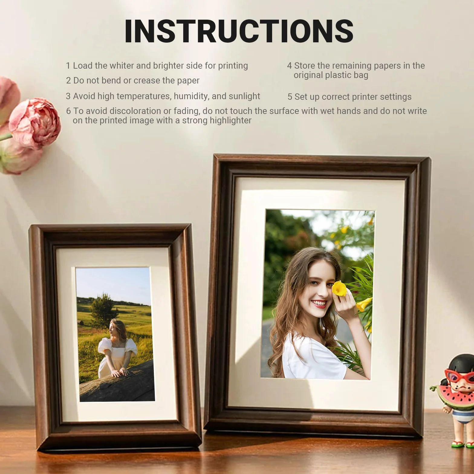 Carta Fotografica Lucida 10x15 cm 230 g/m² 200 Fogli per Stampante a Getto d'Inchiostro
