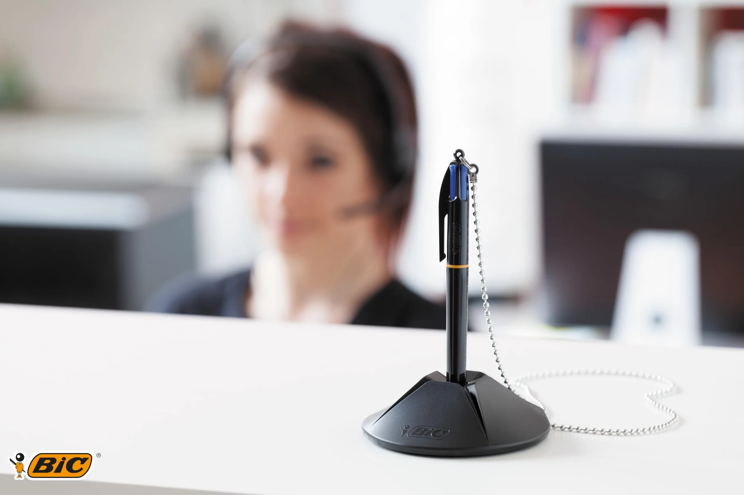 BIC Penne a Sfera a Scatto Punta Media 1.0 mm Blu Confezione da 1 Penna