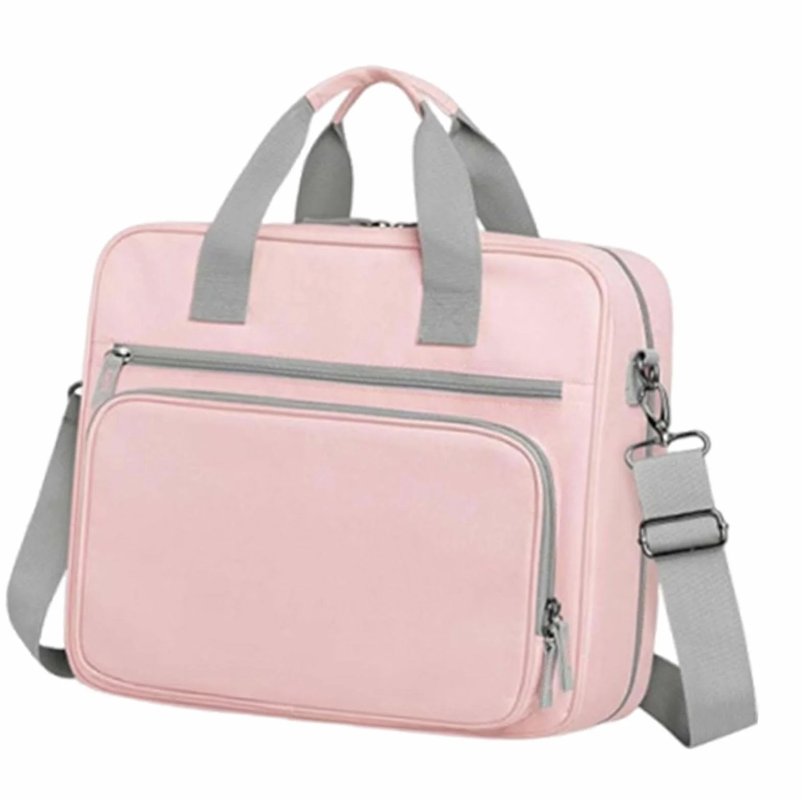 Raccoglitore ad Anelli con Cerniera 3 Anelli, Organizer Portatile Custodia per Documenti A4, Tessuto Oxford Impermeabile 600D, Tasca Rimovibile, Tracolla Regolabile per Ufficio Viaggi