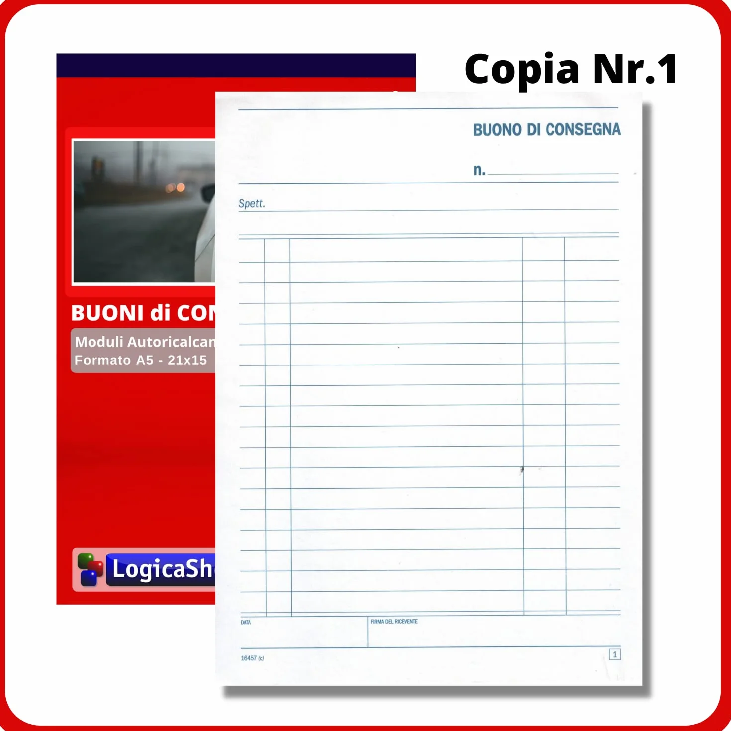 Buoni di Consegna in Duplice Copia Autoricalcante, Moduli 50x2, Formato A5, 22x15cm (5)