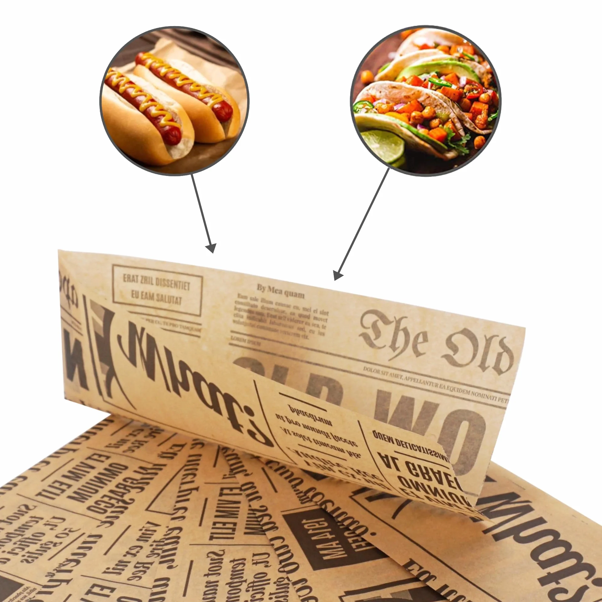 SKIR'CO Sacchetti di Carta Per Imballaggio Alimentare 7 x 21 cm Antigrasso 1000 pz