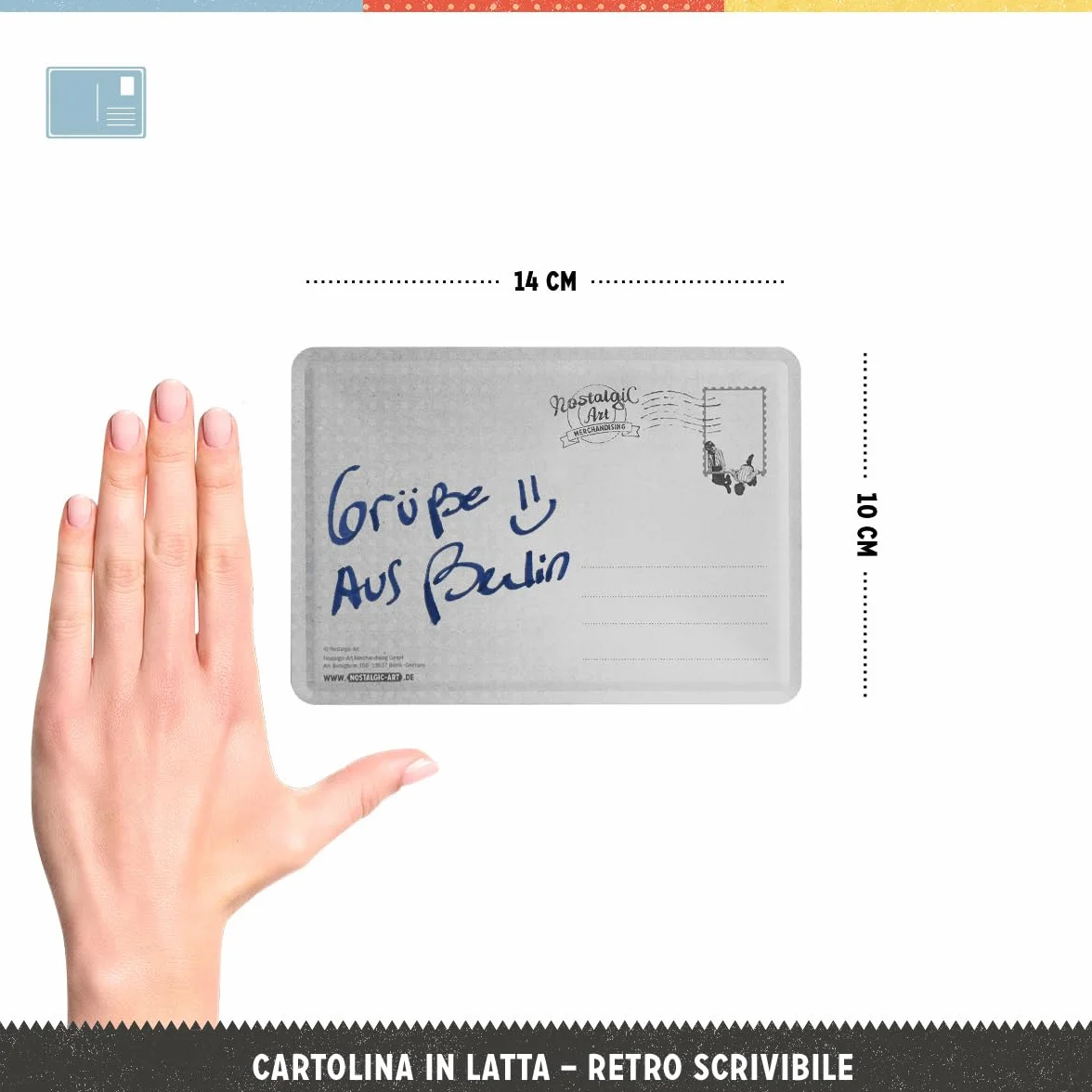 BMW Motorsport Cartolina in latta retrò 10x14 cm M Power E30 Official License Product