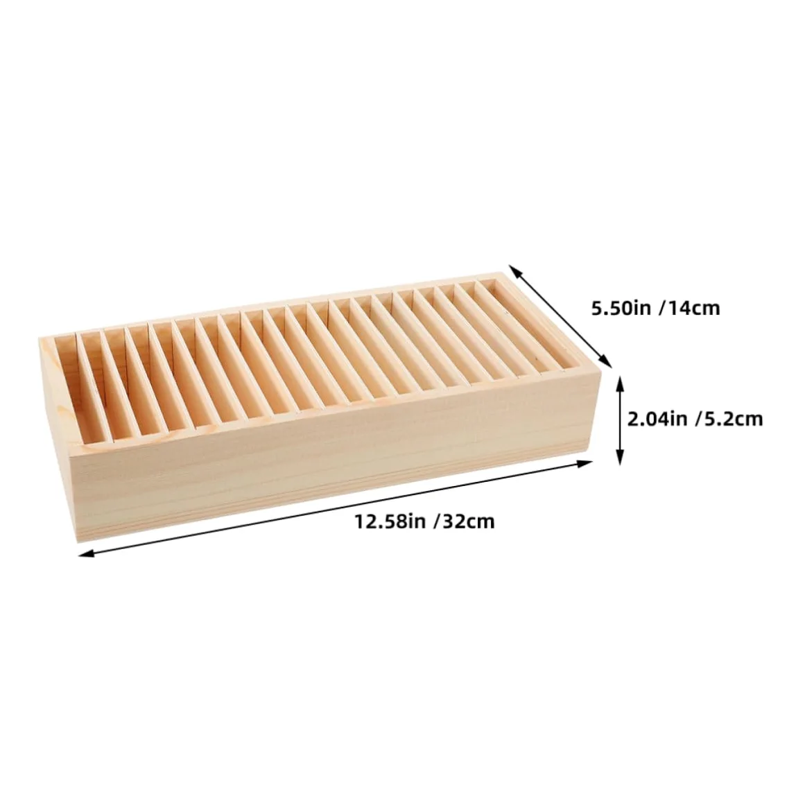 Scatola Porta Biglietti da Visita 2 Pezzi Design Multi-scomparto e Struttura Staccabile in Legno Beige per Organizzazione Versatile a Casa e Ufficio
