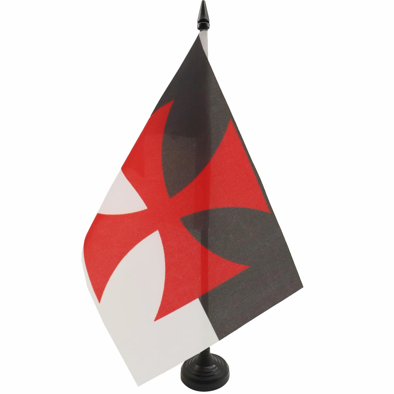 AZ FLAG Bandiera Da Tavolo Beauceant Cavalieri Templari 21x14 cm Piccola Bandierina Ordine Del Tempio