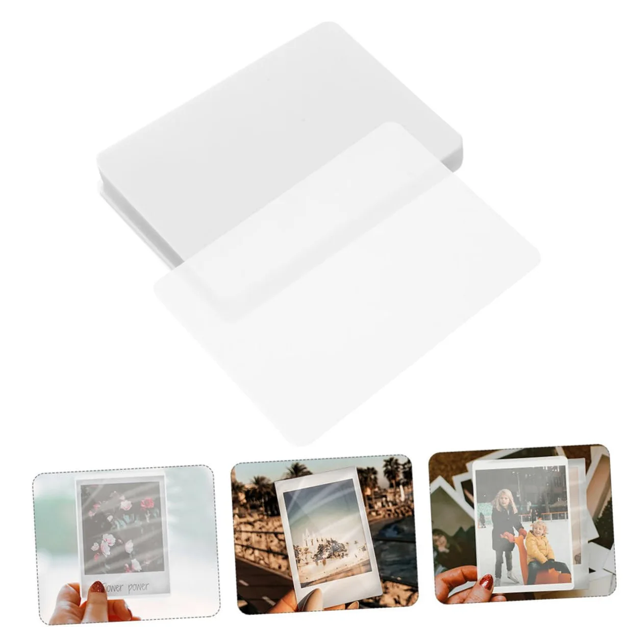 NUOBESTY 200fogli Trasparenti Adesivi per Plastificazione Pellicola Laminante Trasparente per Plastificazione Fotografica Materiale e Resistente allo Sbiadimento per File Immagini