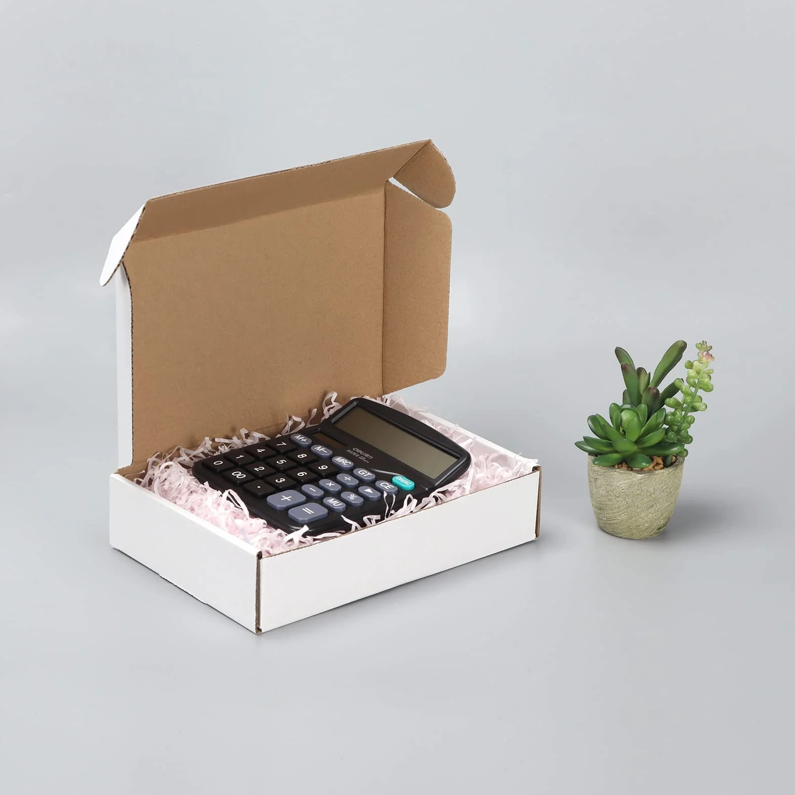 GIFTGARDEN Scatole di Cartone Imballaggio Piatte 25 Pezzi 229x153x51 MM A5 Scatole per spedizione o lo stoccaggio Bianca