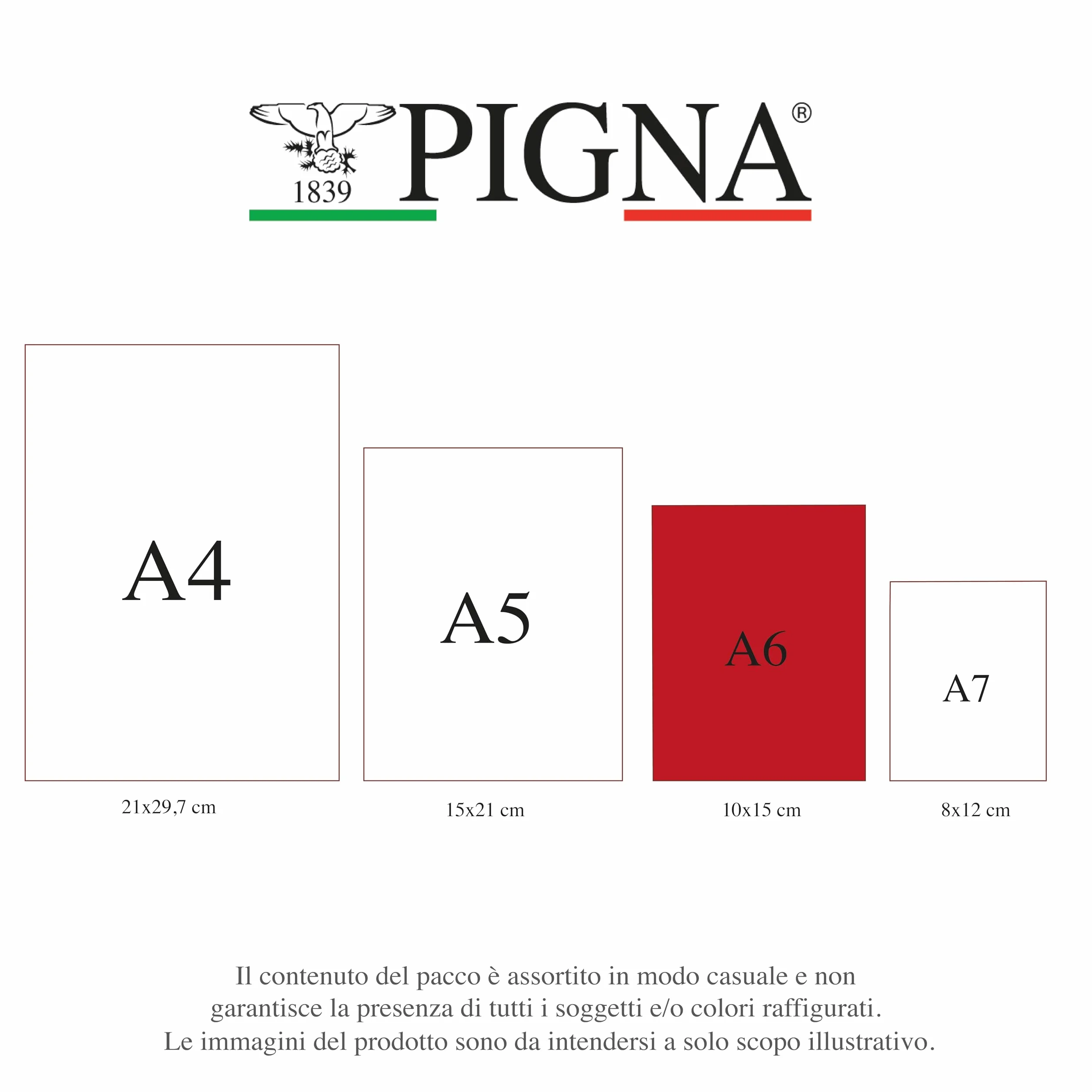 Pigna Blocchi Cervino A6, 20 sztuk, quadretti 5mm