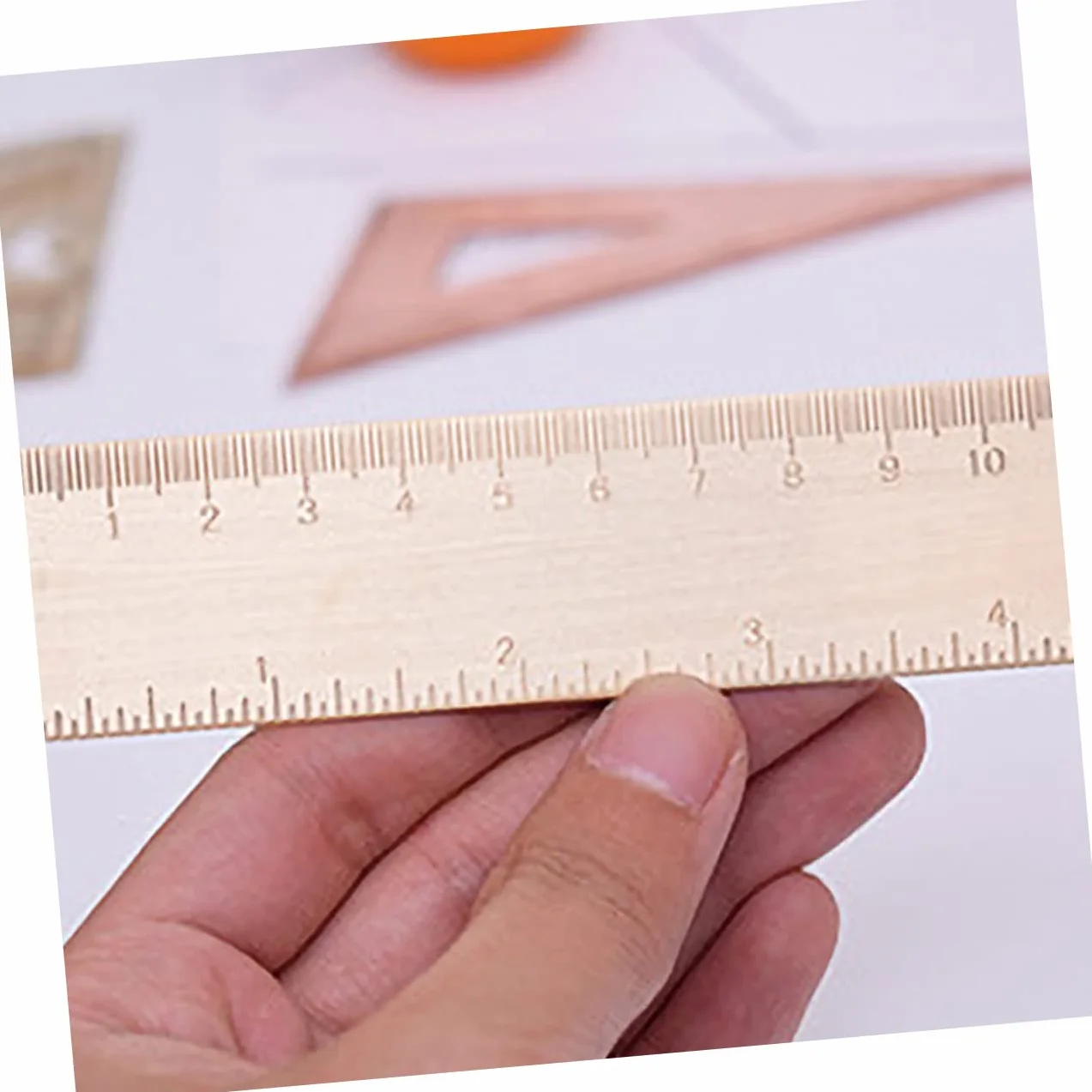 NUOBESTY 3sets Righelli Geometrici Triangolo Goniometro e Righello Da Strumenti Di Misura Per Matematica e Disegno Alta Visibilità e Precisione