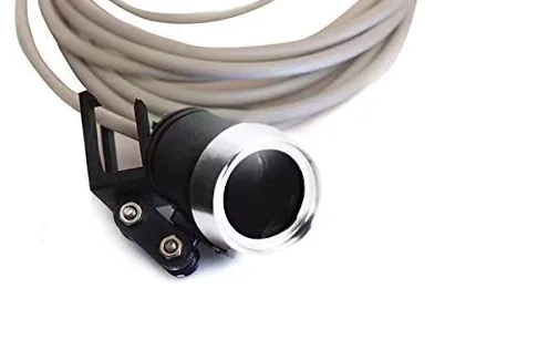 Binocolo chirurgico 3,5 x 420 mm, vetro ottico con lampada a LED e scatola in alluminio (nero)